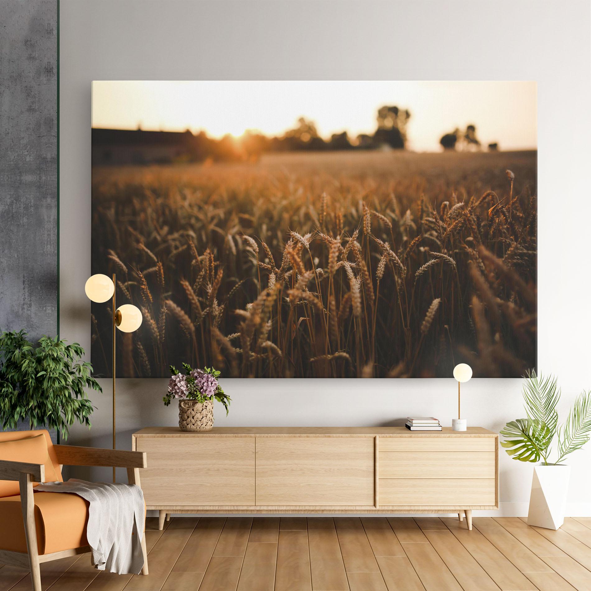 Leinwandbild Summer Field mockup 9