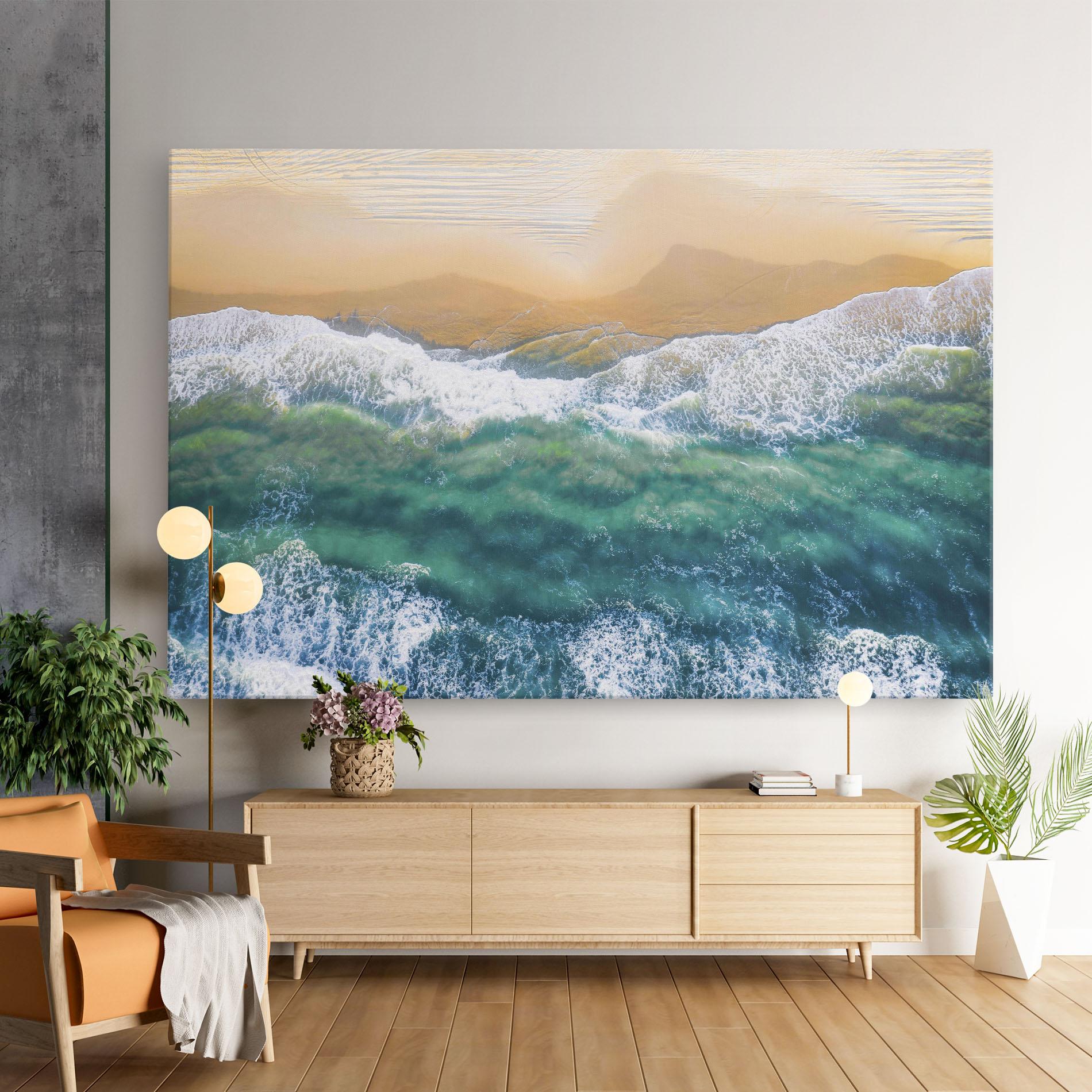 Leinwandbild Summer Wave mockup 9