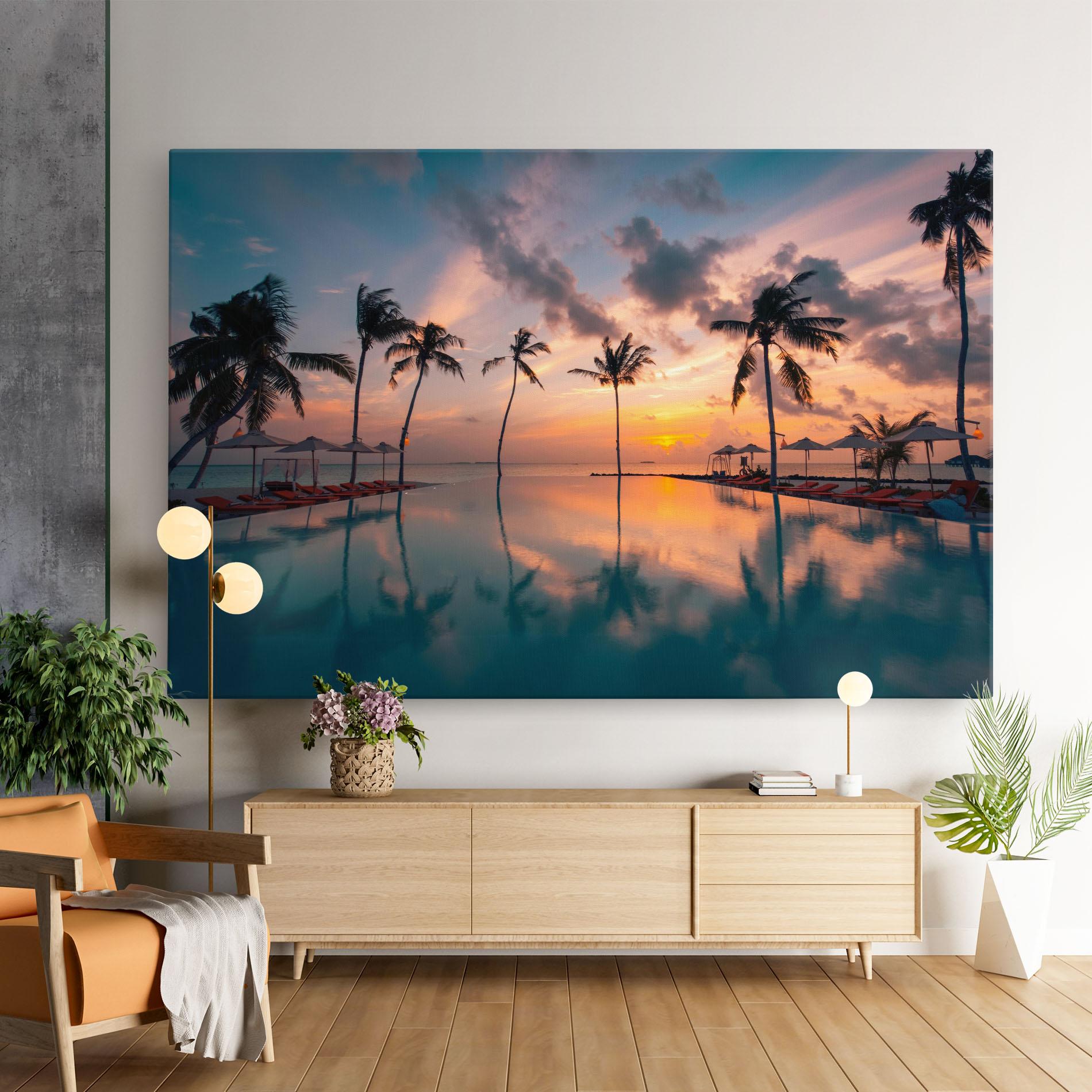 Leinwandbild Tropical Beach mockup 9
