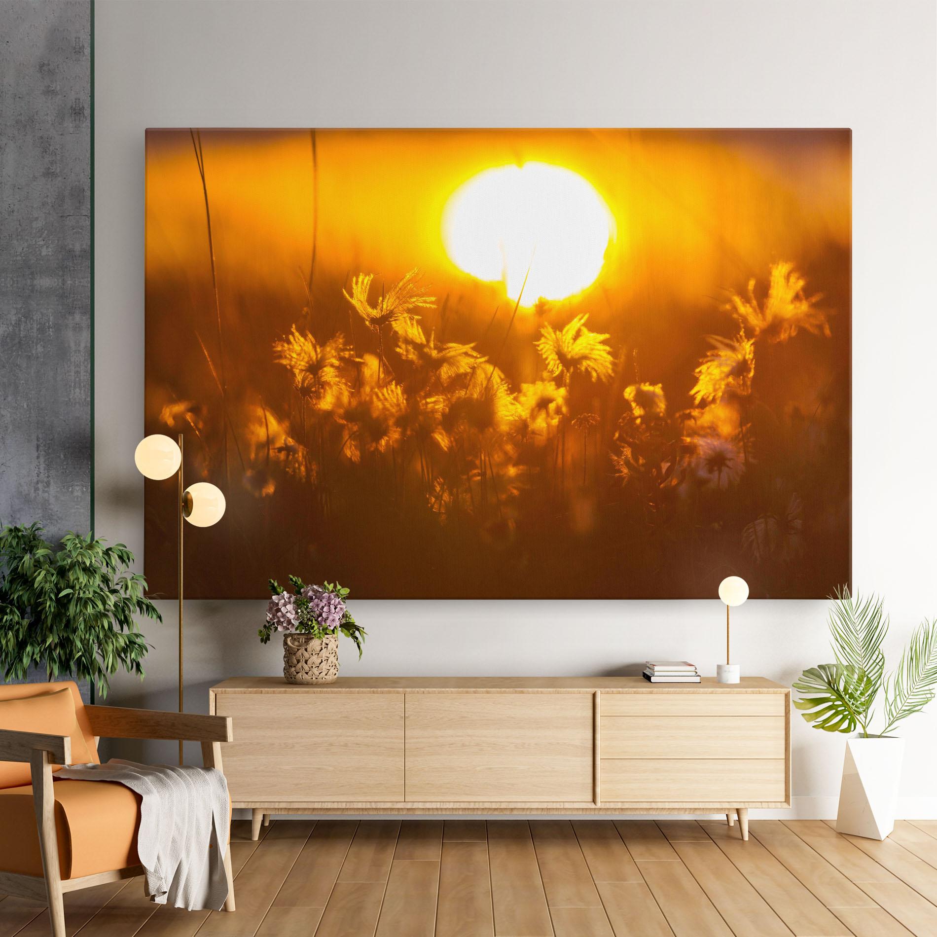 Leinwandbild Wildflowers mockup 9