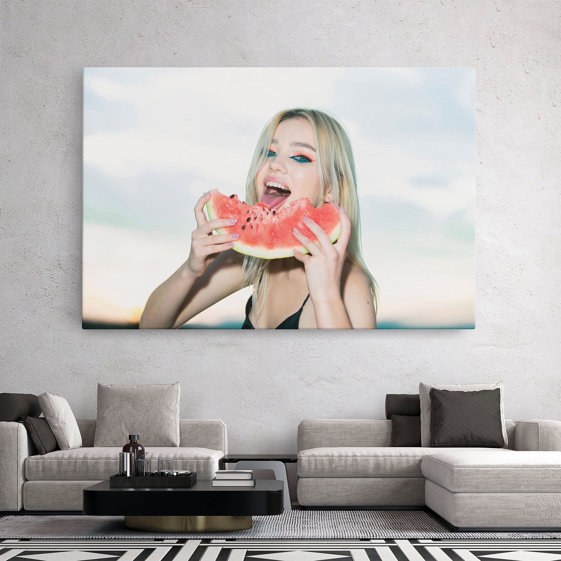 Eating Watermelon mockup 2