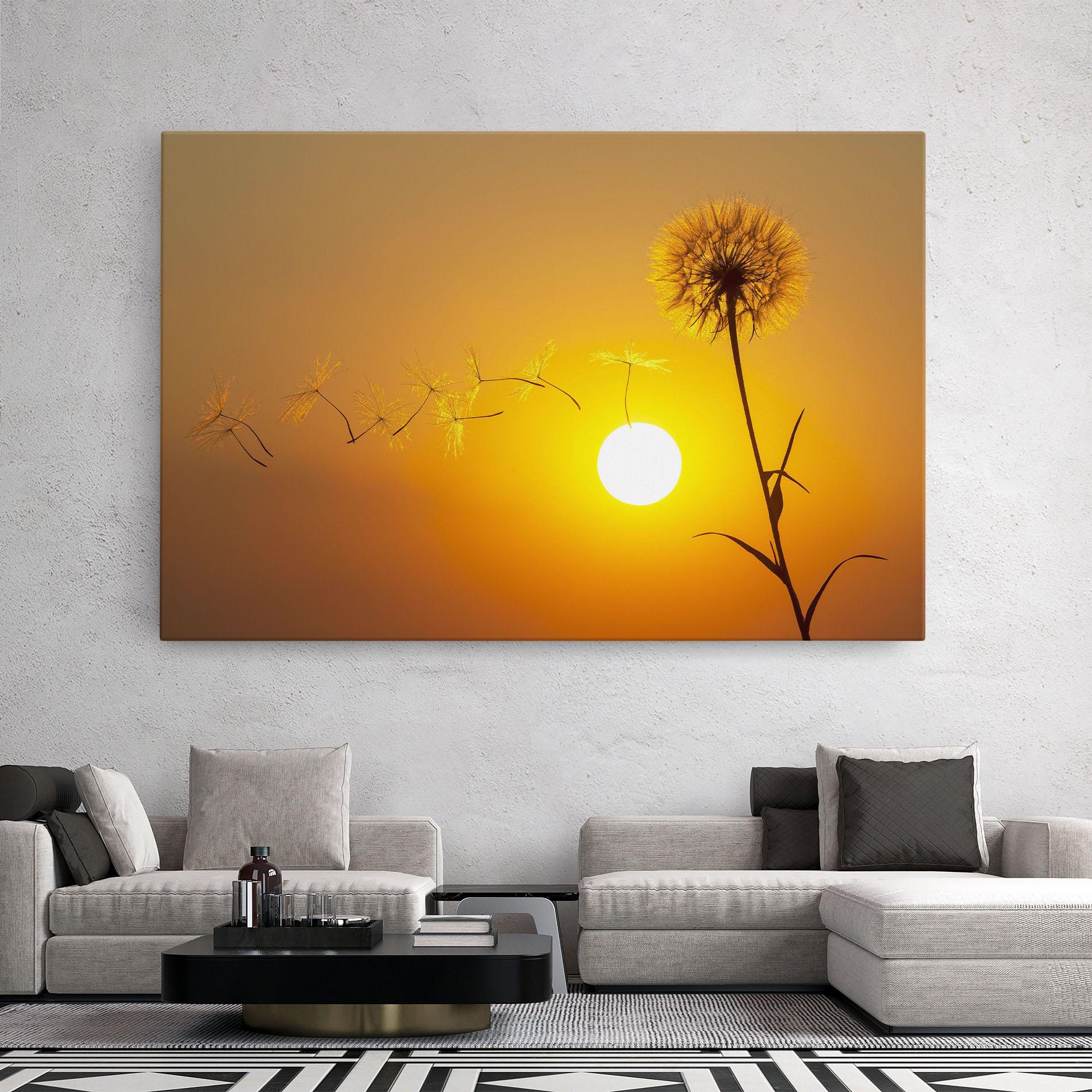 Leinwandbild Summer Dandelion mockup 2