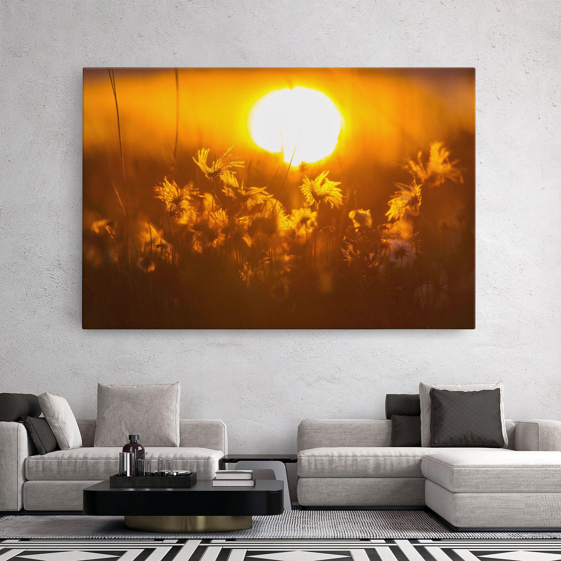 Leinwandbild Wildflowers mockup 2