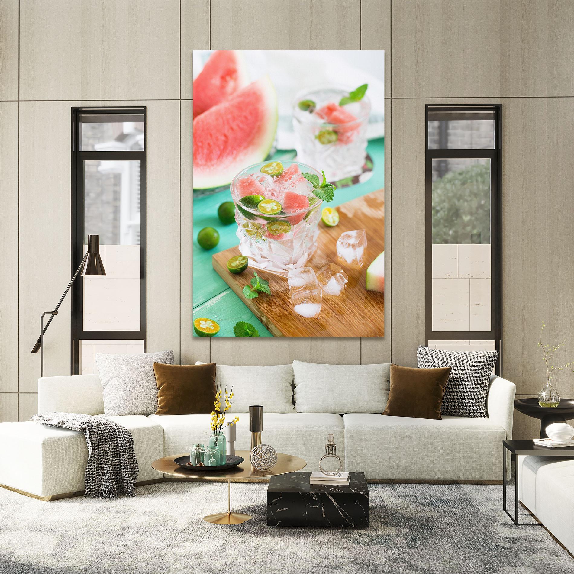 Leinwandbild Summer Drink mockup 2