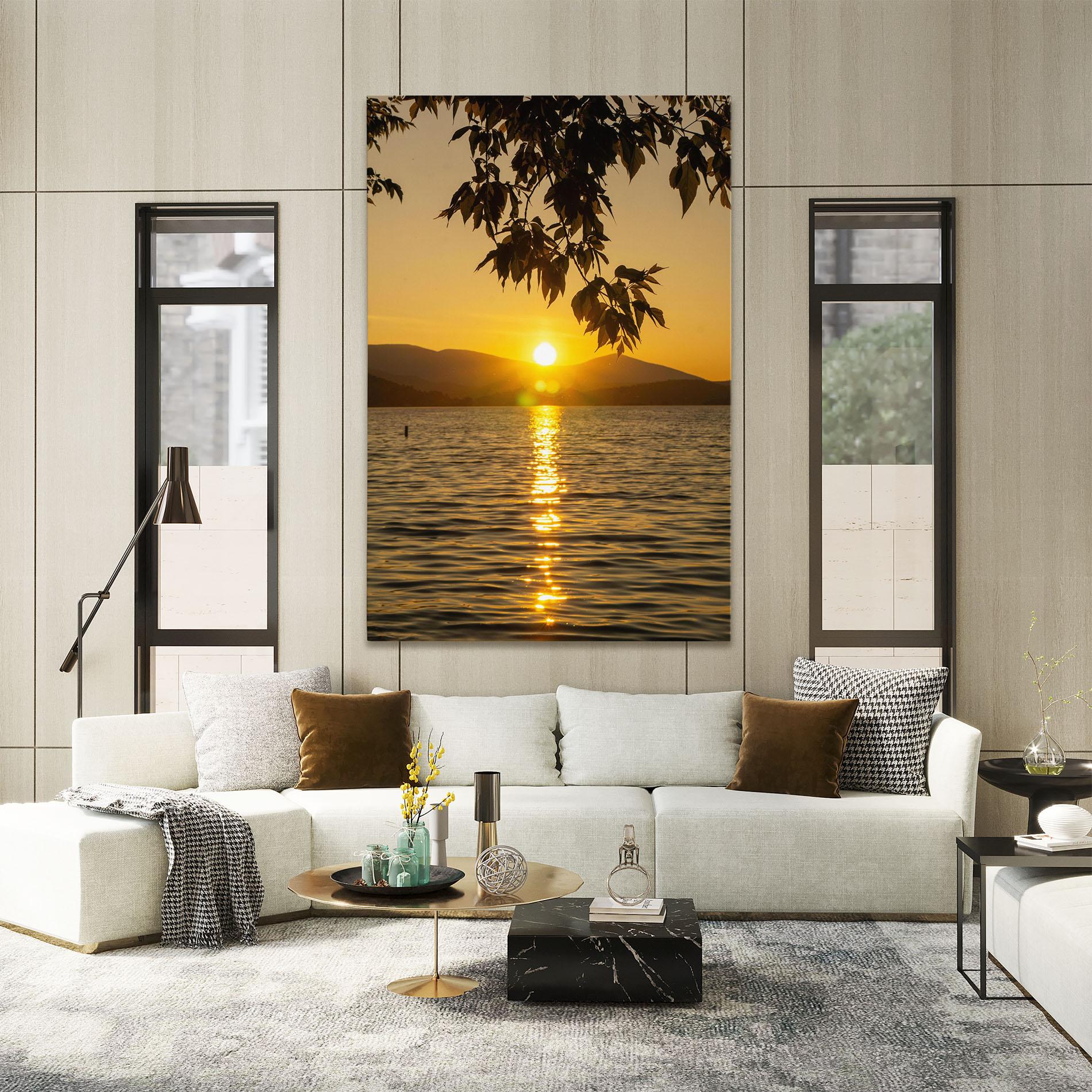 Leinwandbild Yellow Sunrise mockup 2