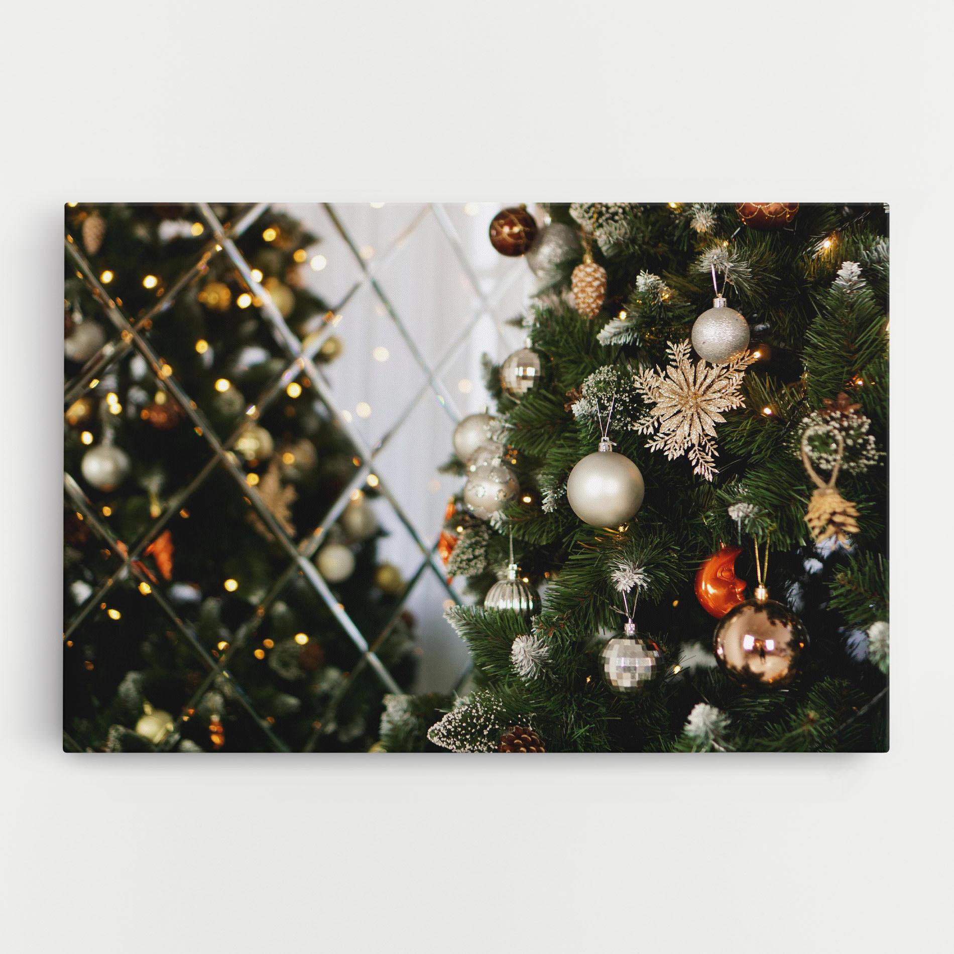 Leinwandbild Christmas Decor Tree mockup 0