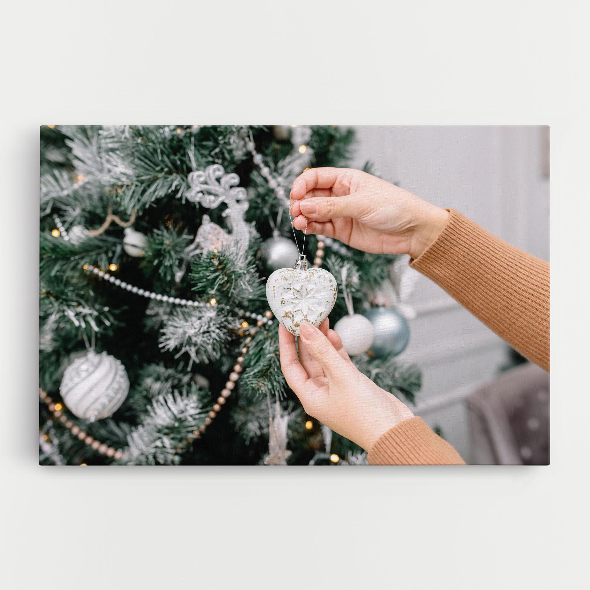 Leinwandbild Christmas Decorations mockup 0