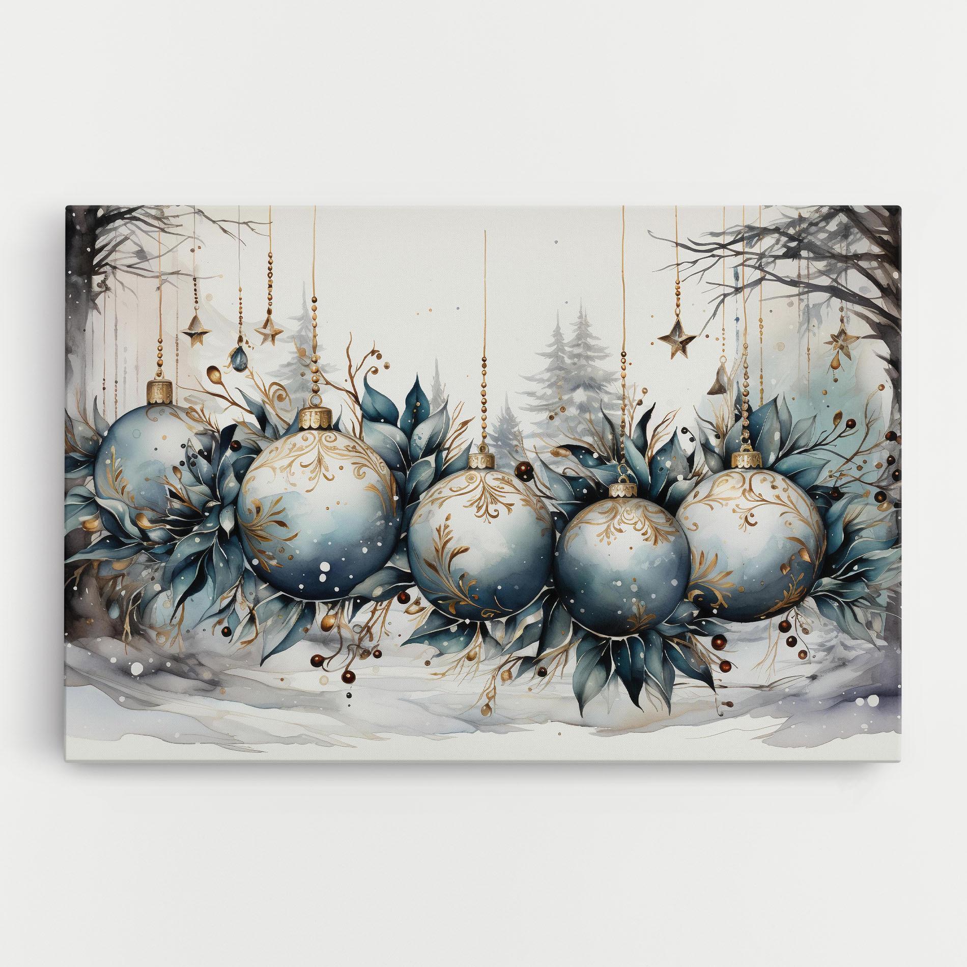 Leinwandbild Christmas Paper mockup 0