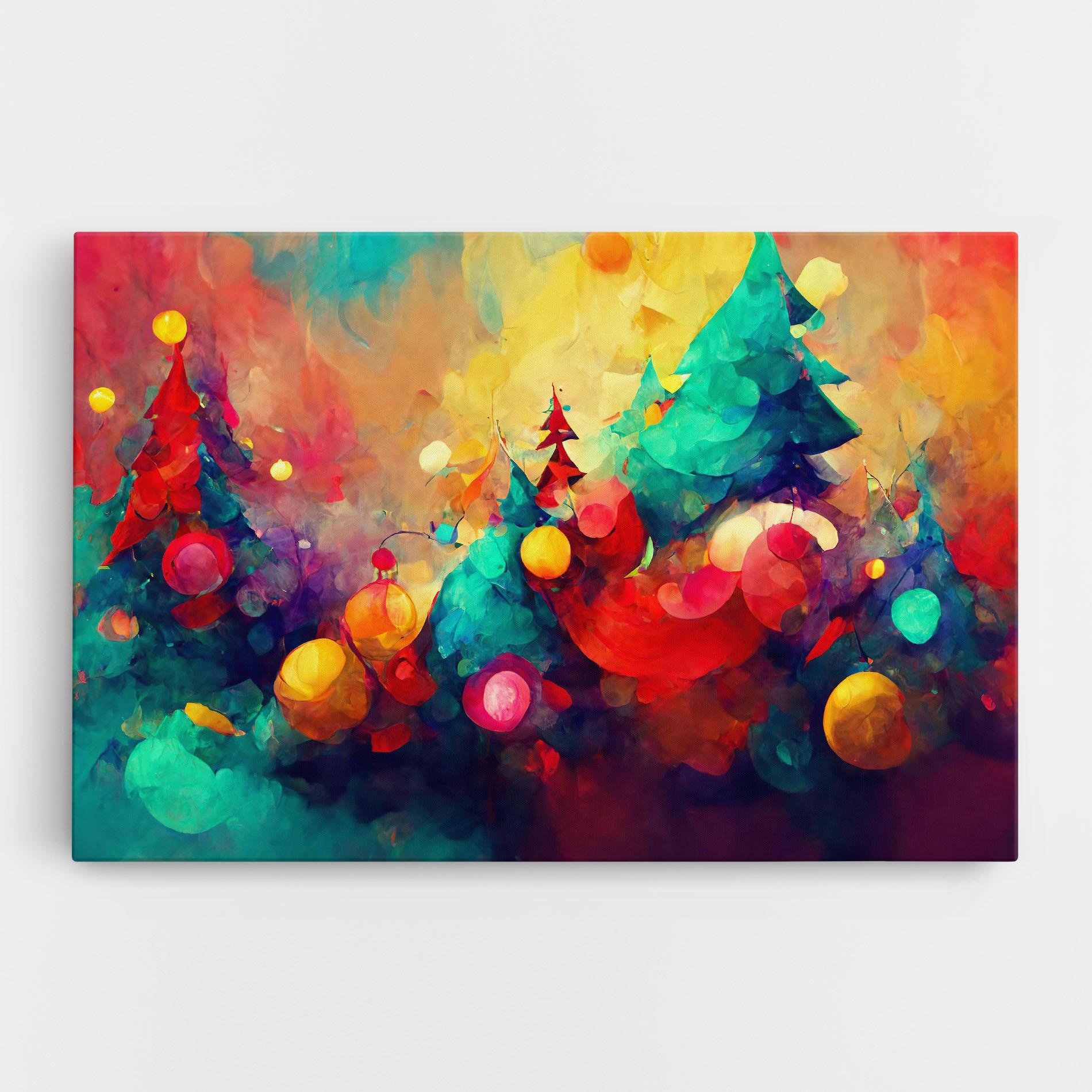 Leinwandbild Colorfull Winter mockup 0