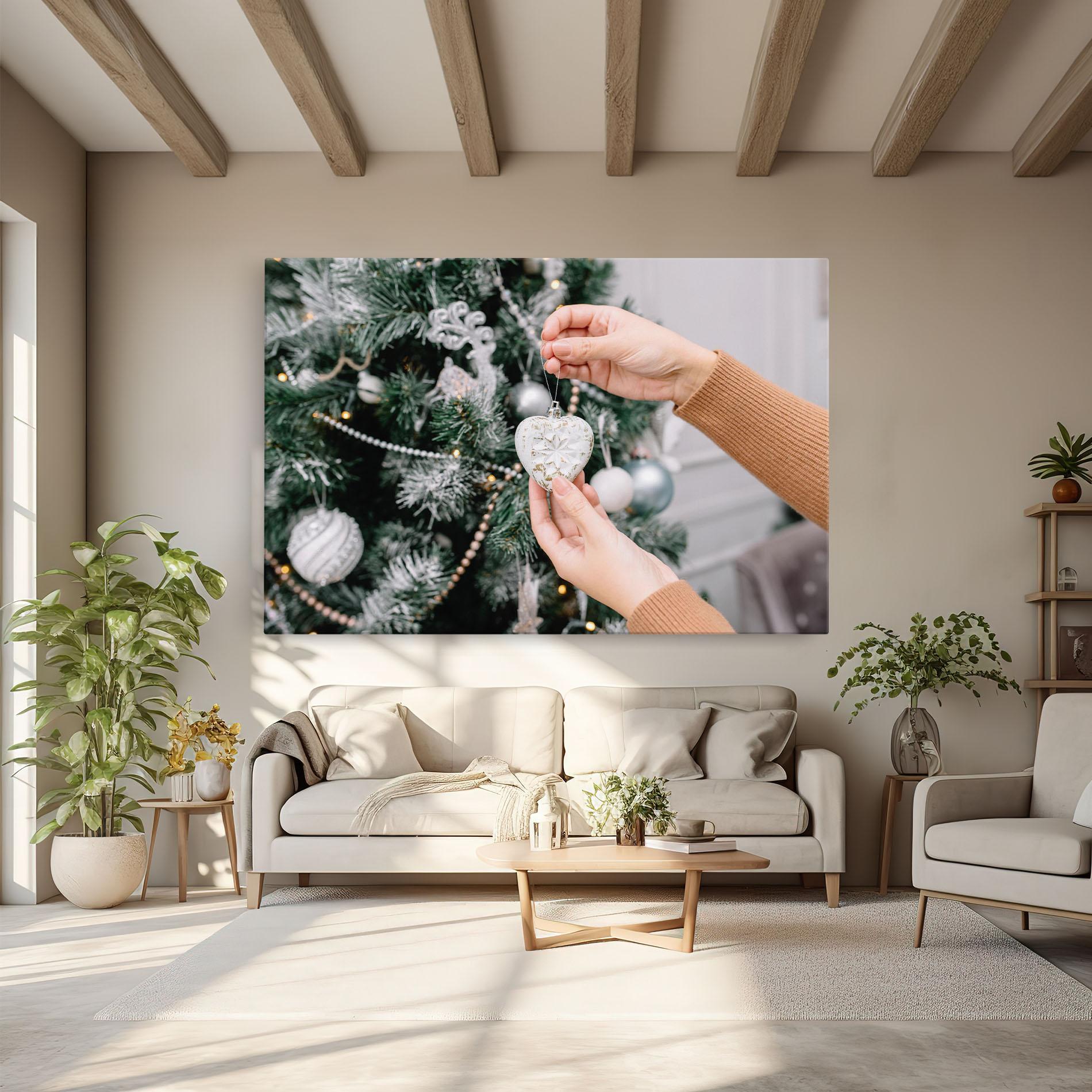 Leinwandbild Christmas Decorations mockup 6