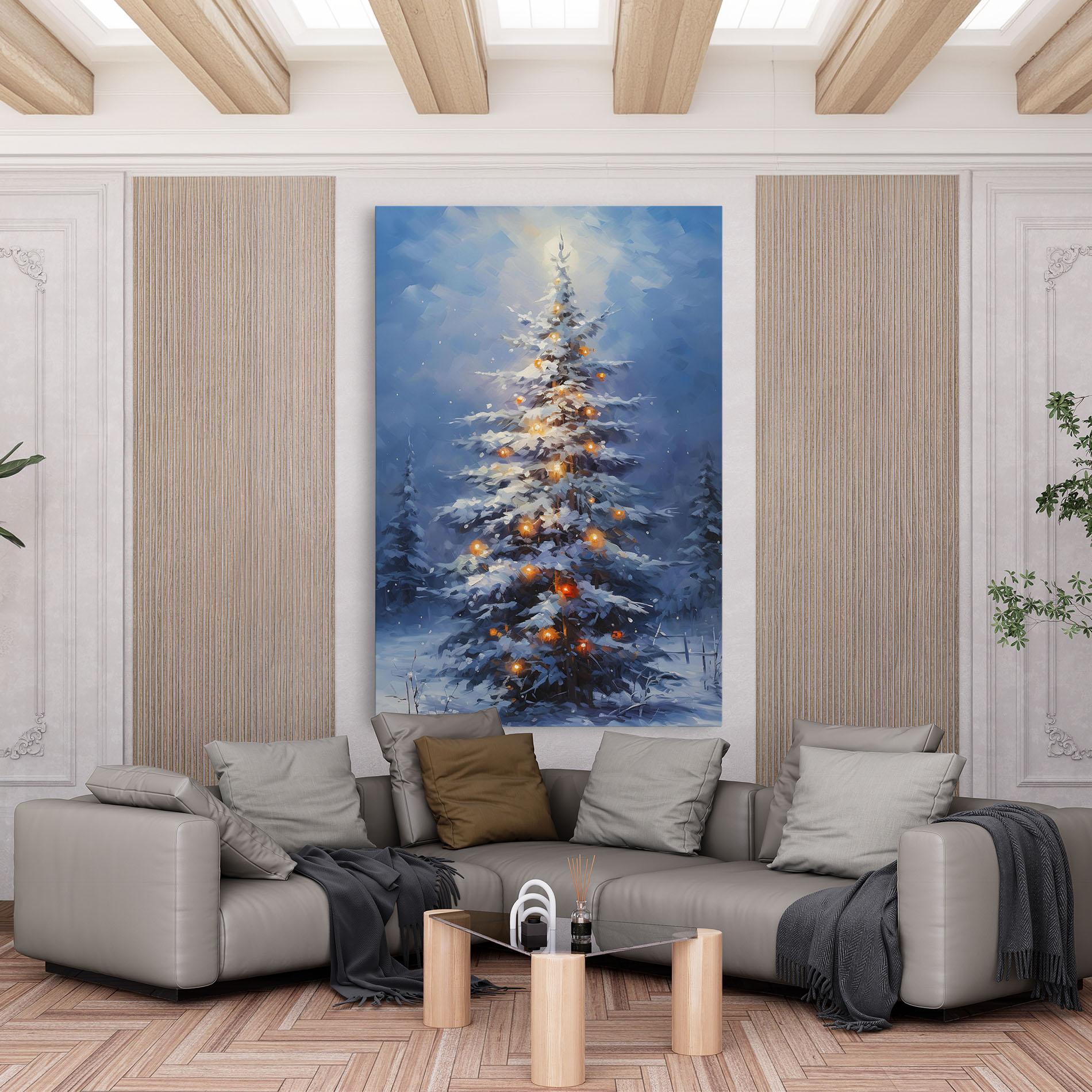 Leinwandbild Tall Slender Tree mockup 6