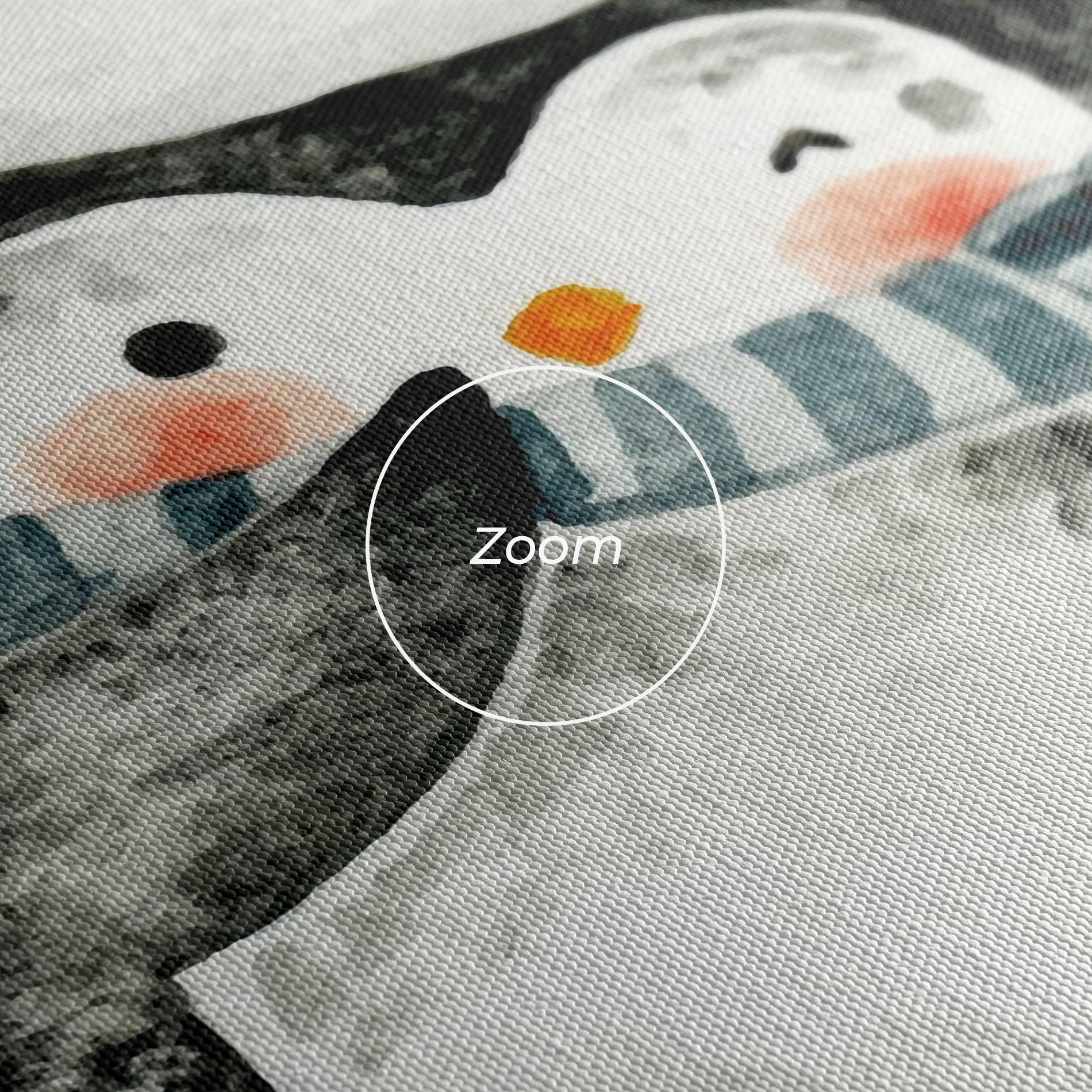 Leinwandbild Blue Pinguin mockup 3