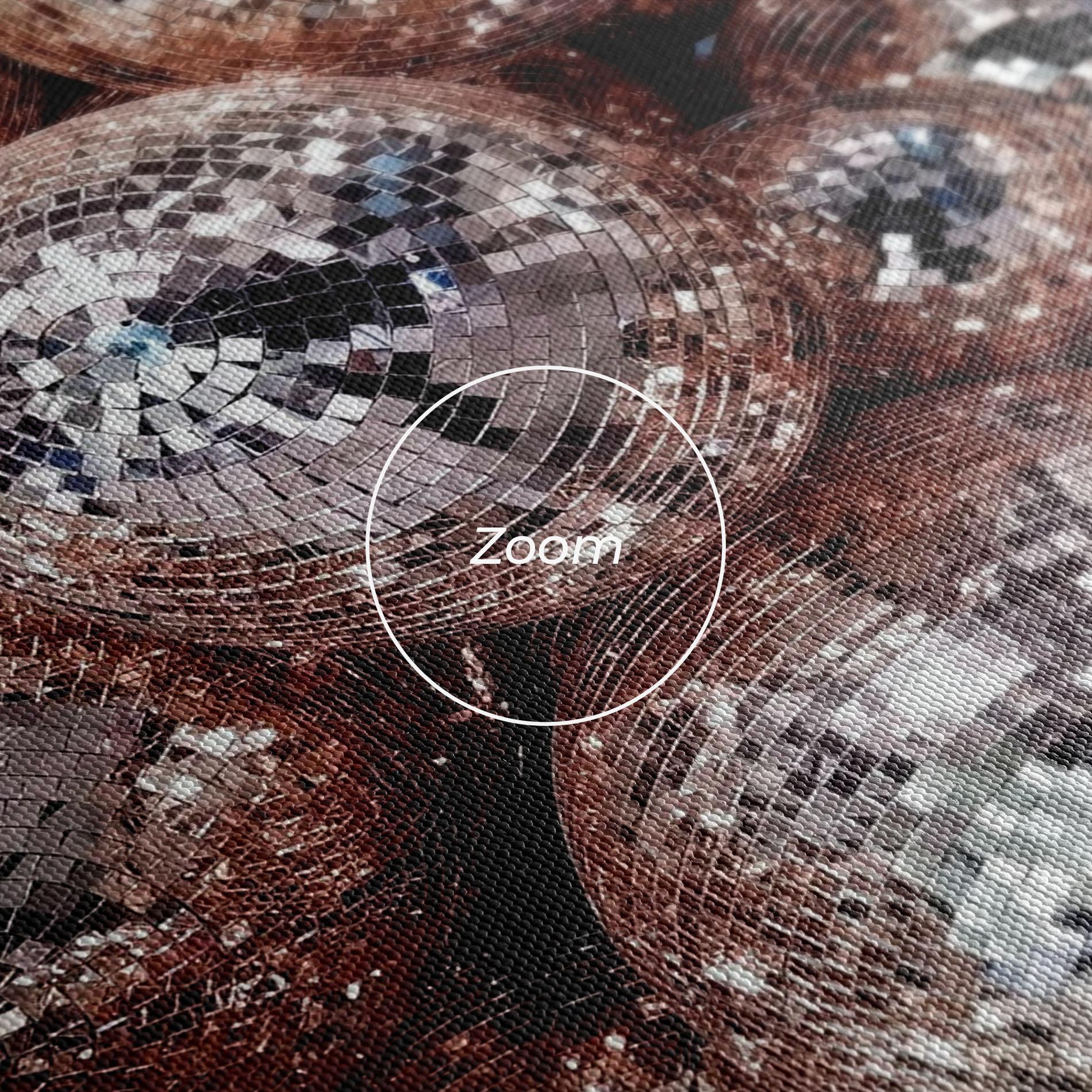 Leinwandbild Christmas Disko Balls mockup 3