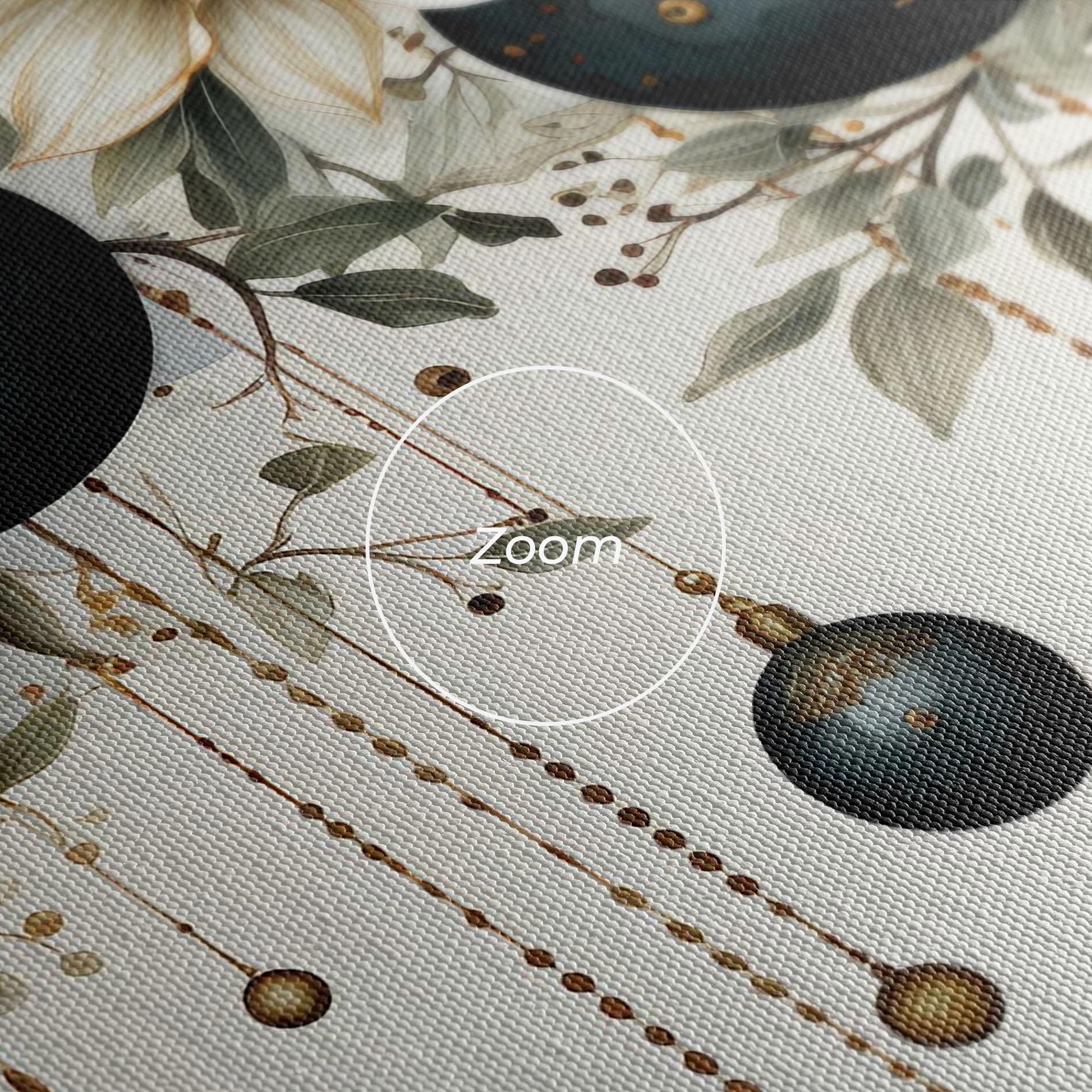 Leinwandbild Christmas Flowers Art mockup 3