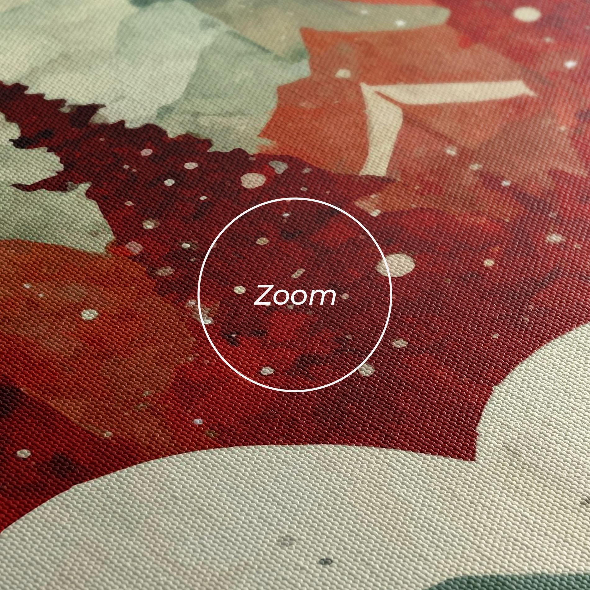 Leinwandbild Christmas Landscape mockup 3