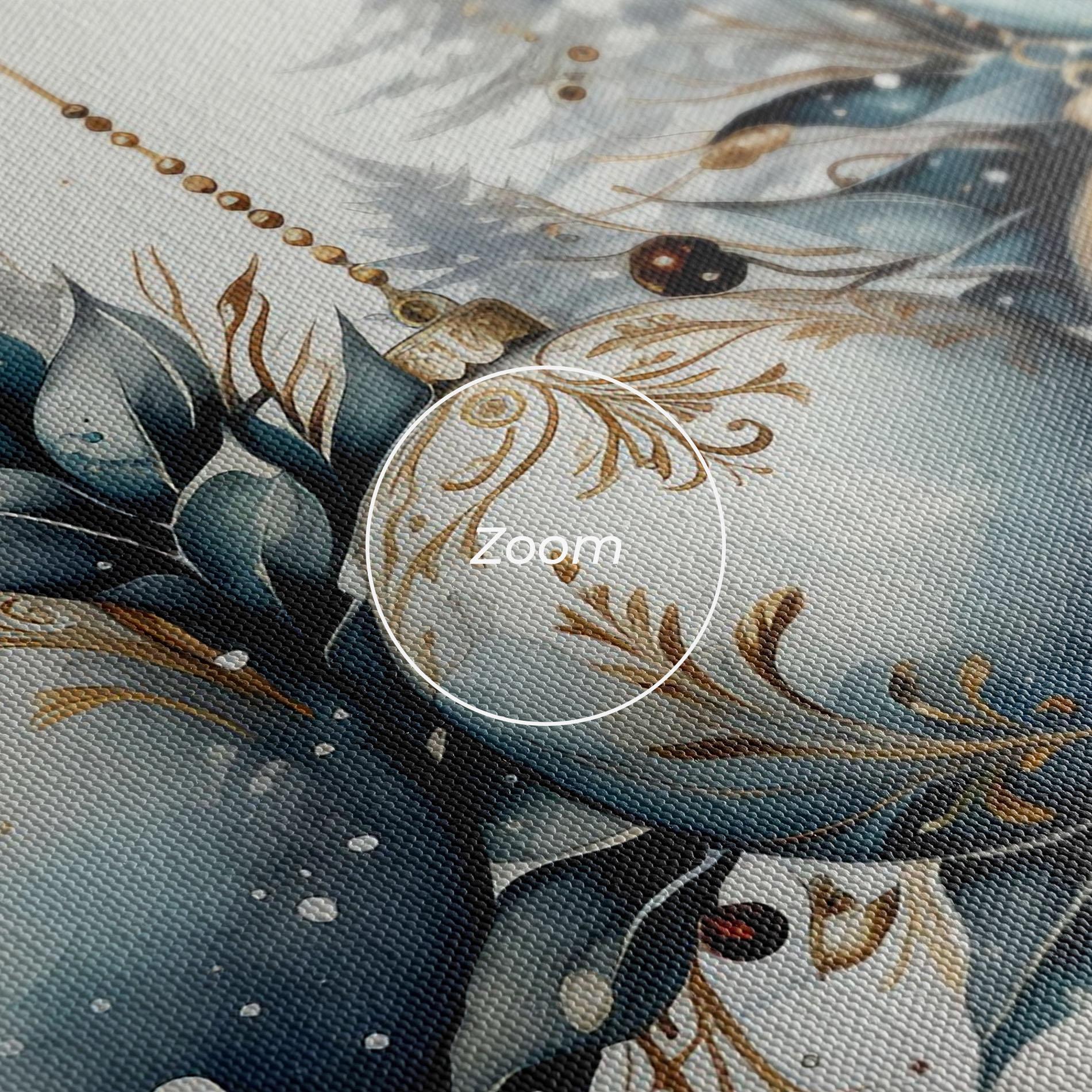 Leinwandbild Christmas Paper mockup 3