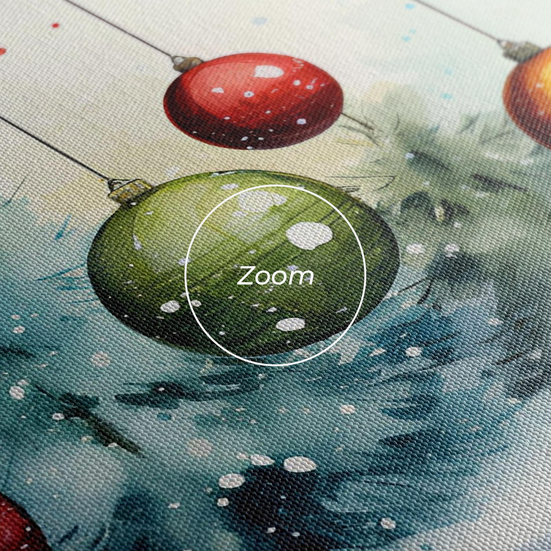 Leinwandbild Christmas Tree Painting mockup 3