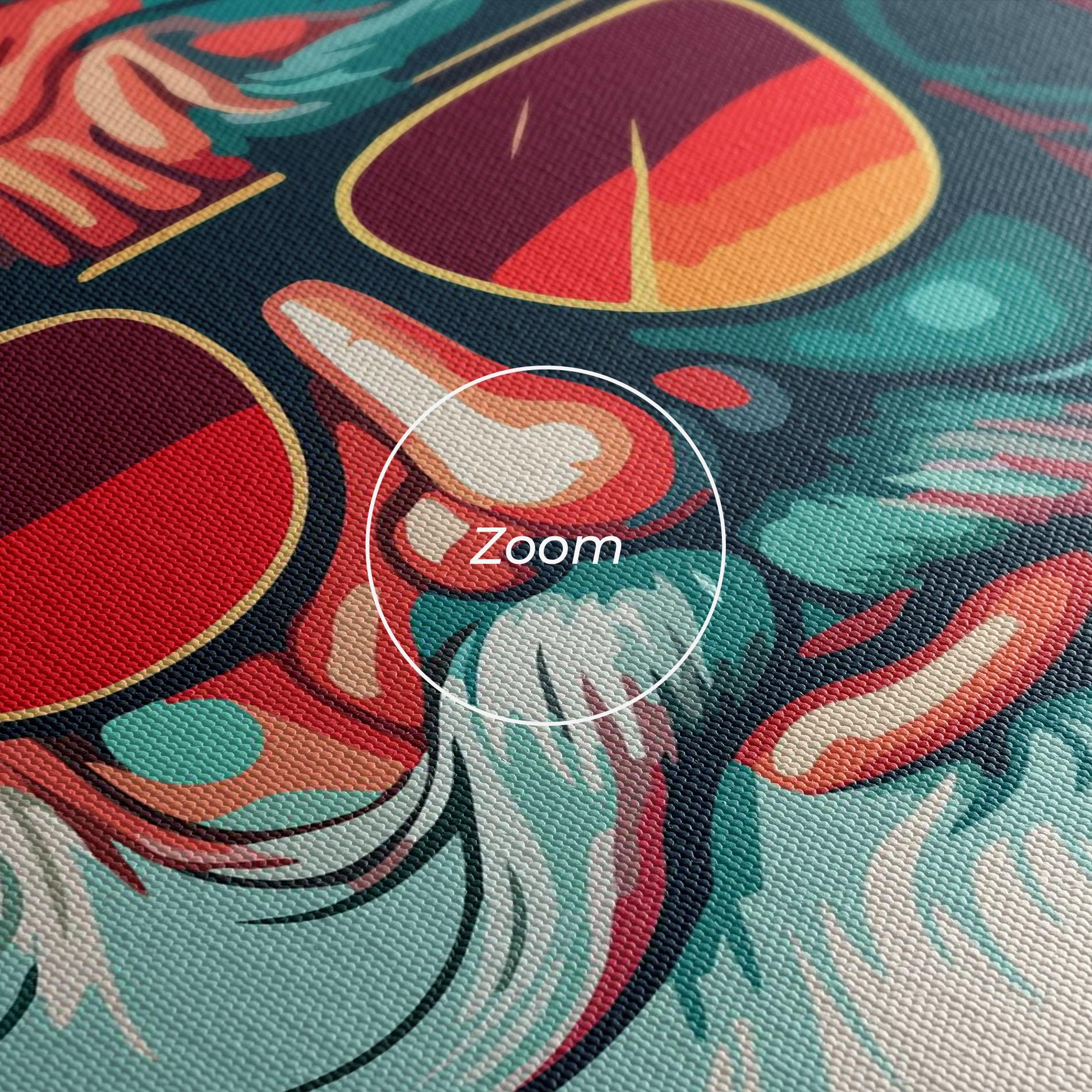 Leinwandbild Color Glasses Santa mockup 3