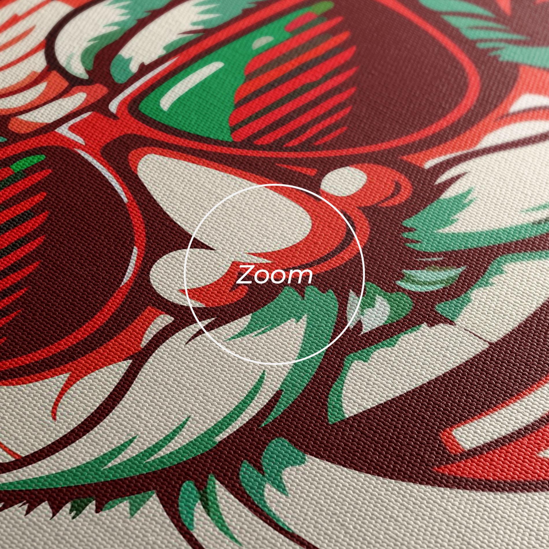 Leinwandbild Crazy Smile Santa mockup 3