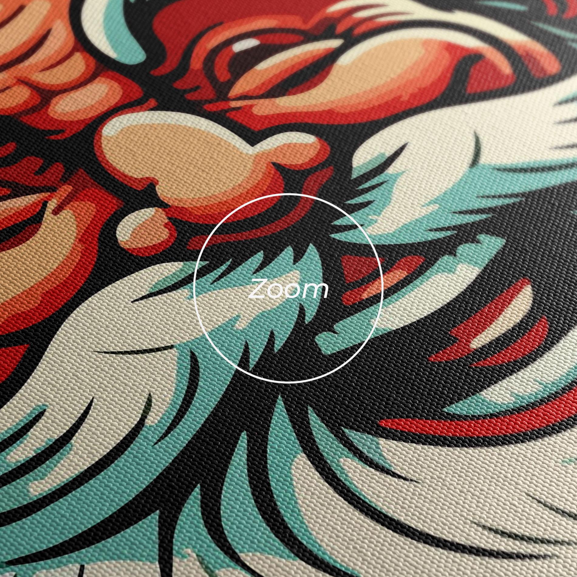 Leinwandbild Crazy Smile mockup 3