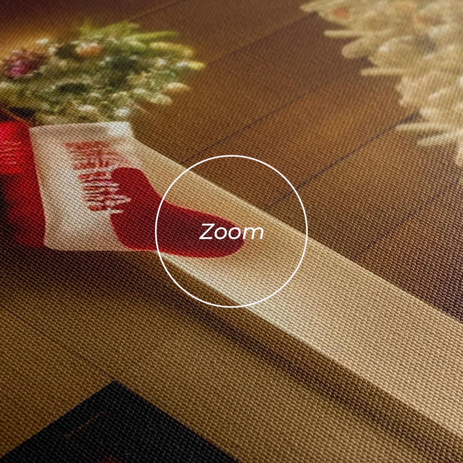 Leinwandbild Decorated Christmas Tree mockup 3