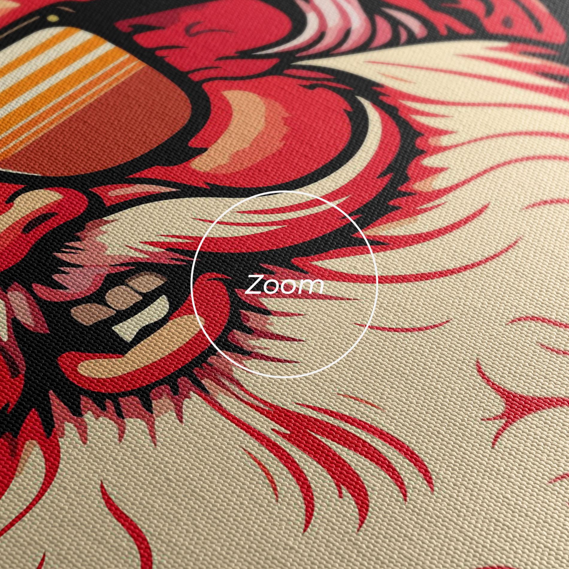 Leinwandbild Glasses Santa mockup 3