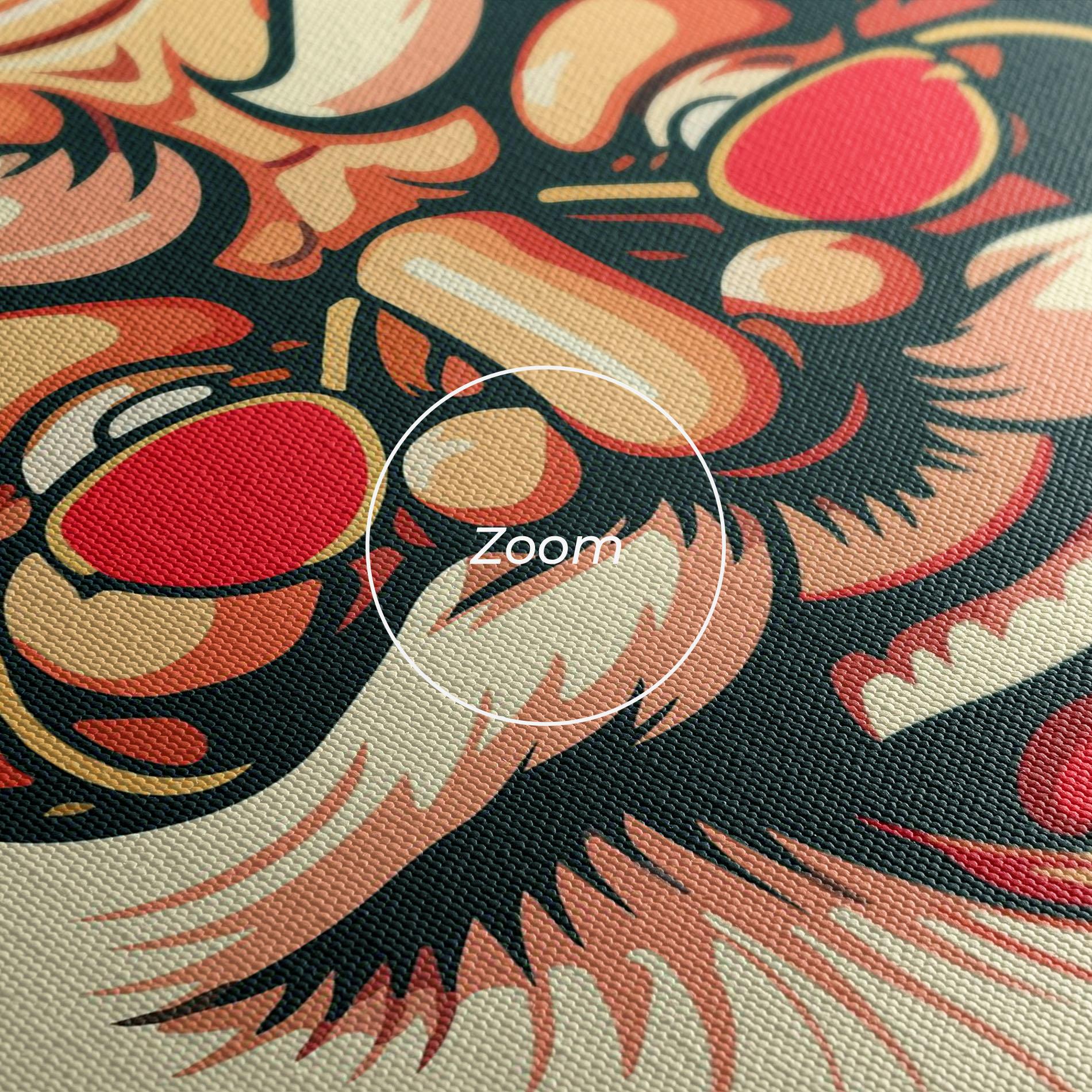 Leinwandbild Santa Crazy Smile mockup 3