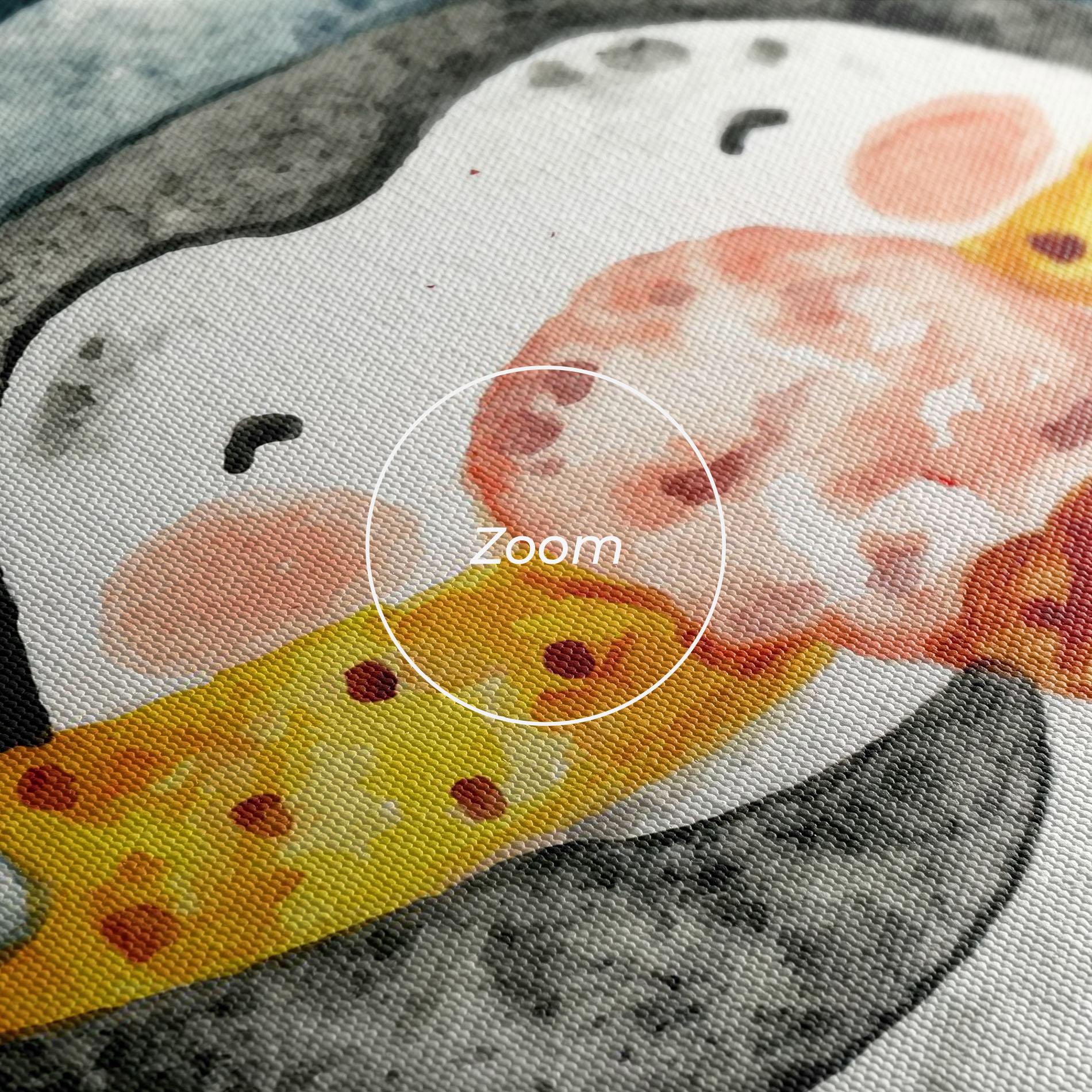 Leinwandbild Yellow Pinguin mockup 3