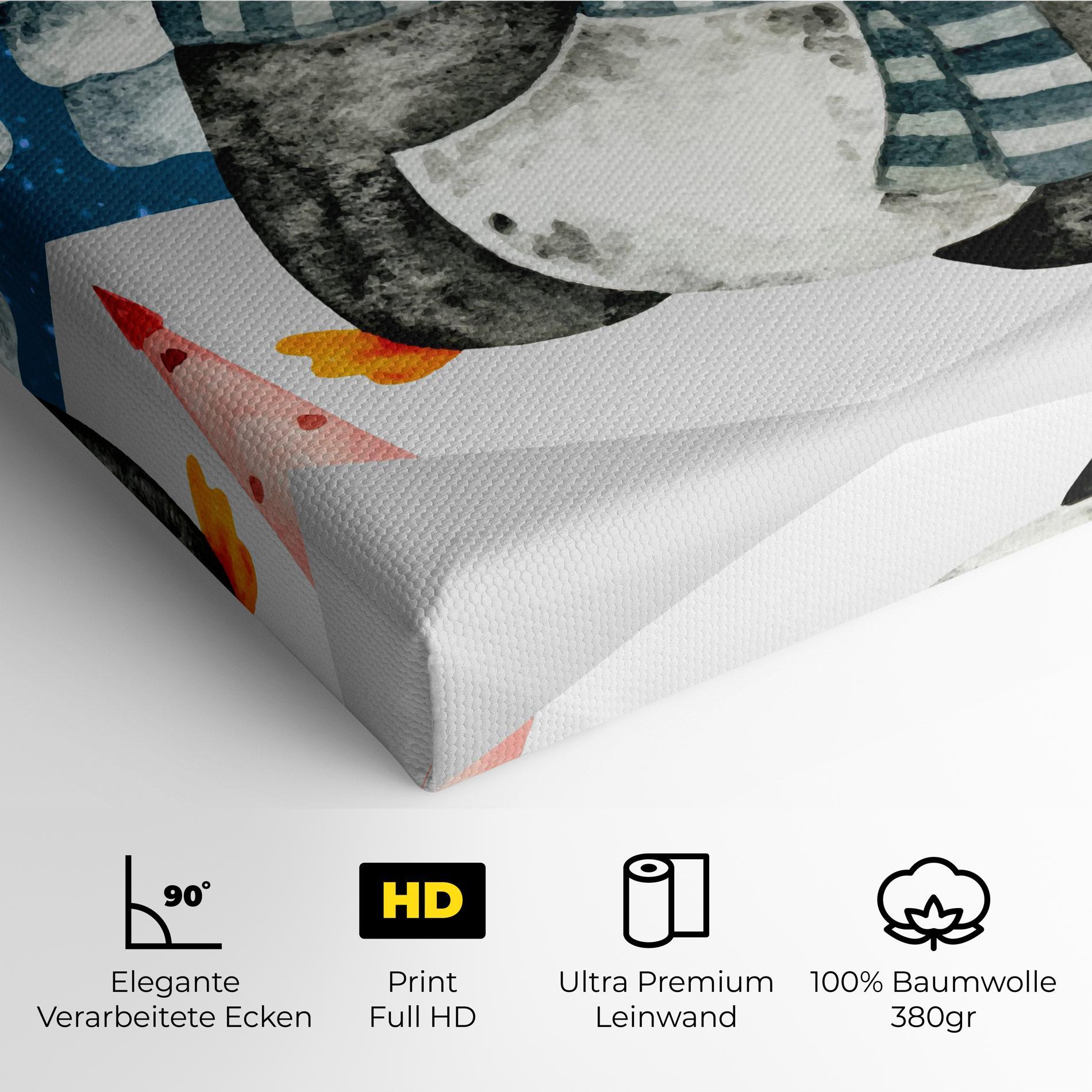 Leinwandbild Blue Pinguin mockup 4