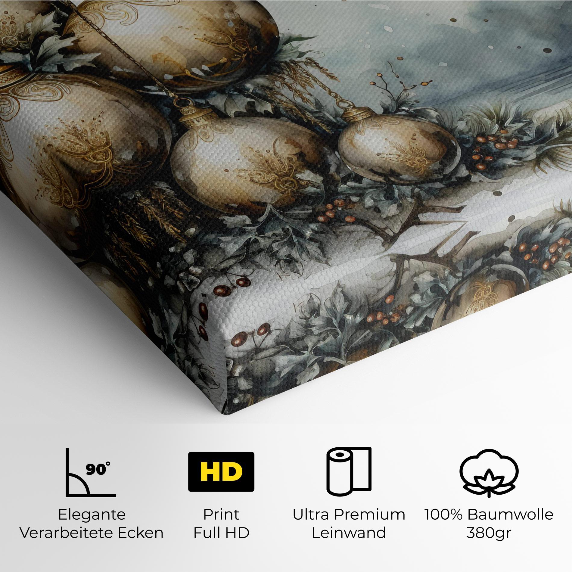 Leinwandbild Christmas Art Paper mockup 4