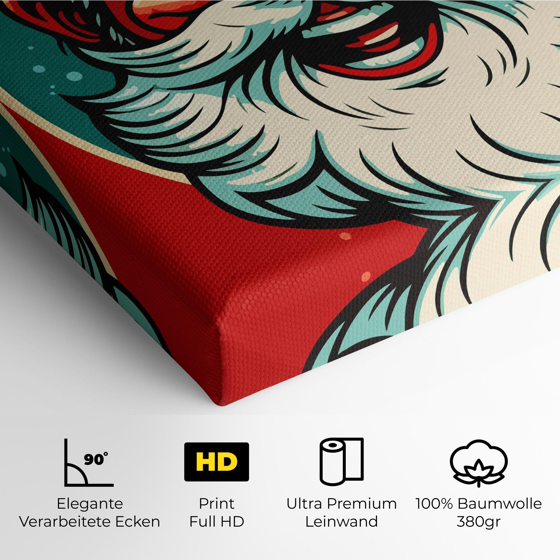 Leinwandbild Crazy Smile mockup 4