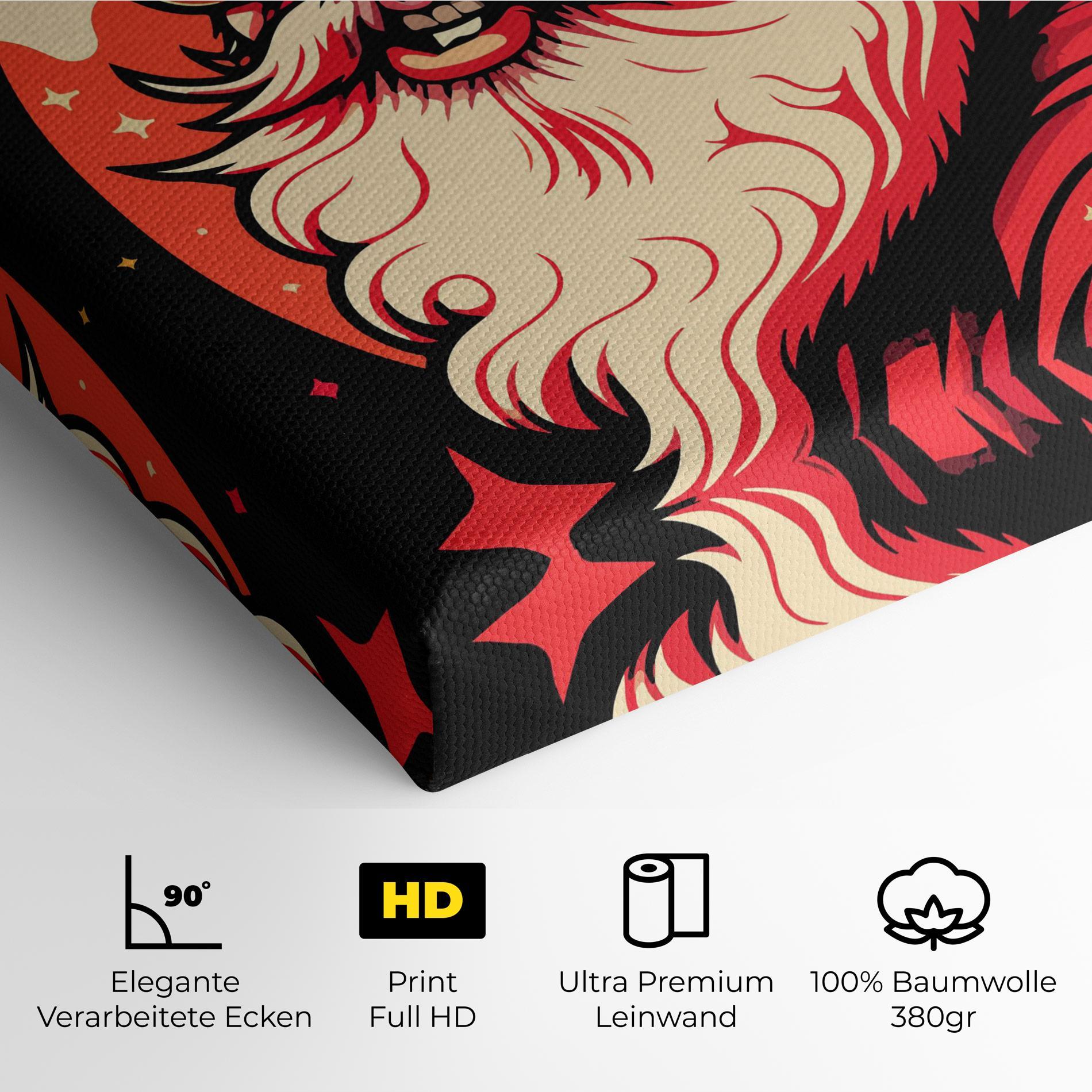 Leinwandbild Glasses Santa mockup 4