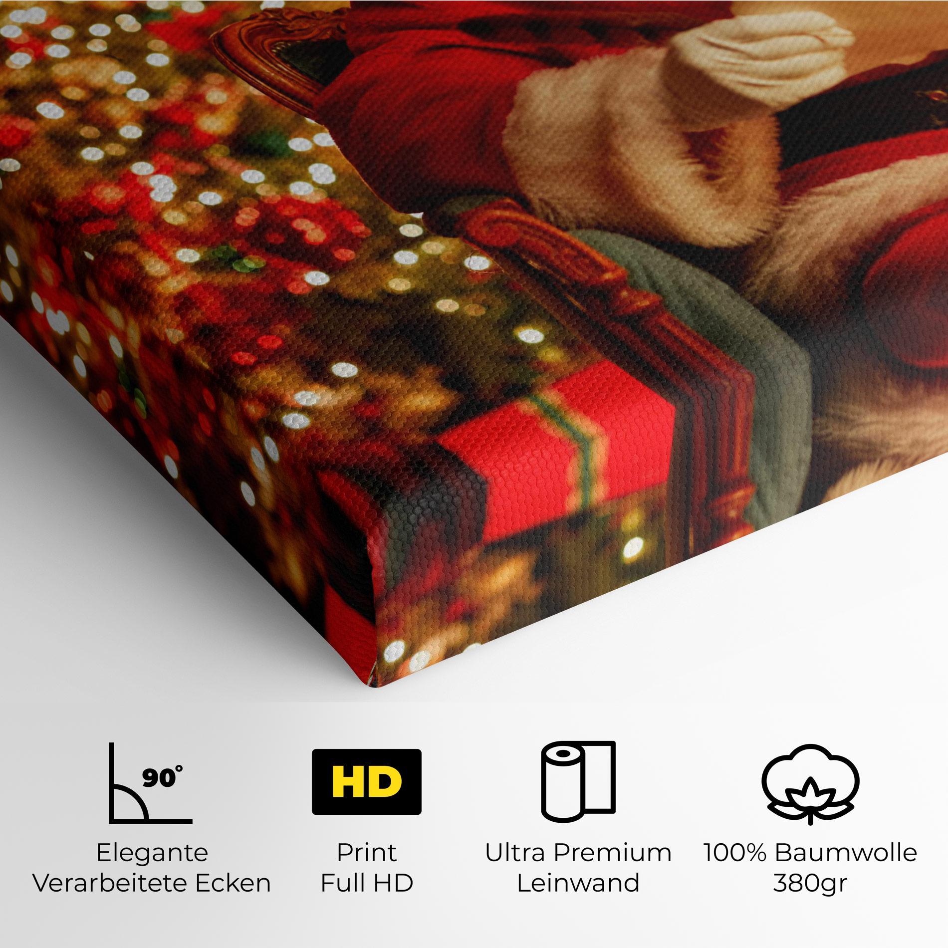 Leinwandbild Reading Christmas Letter mockup 4