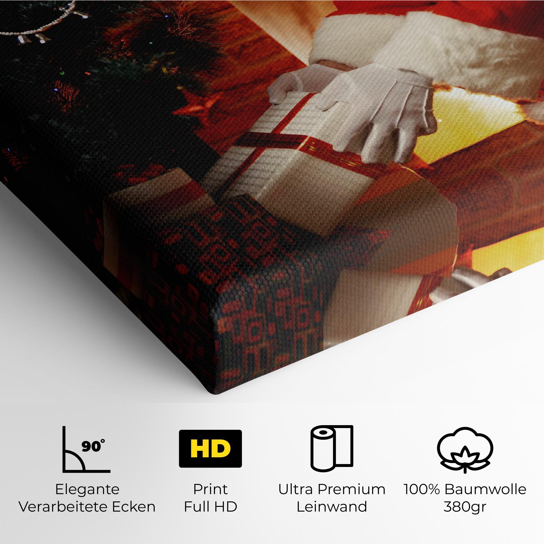 Leinwandbild Santa Brought Gifts mockup 4