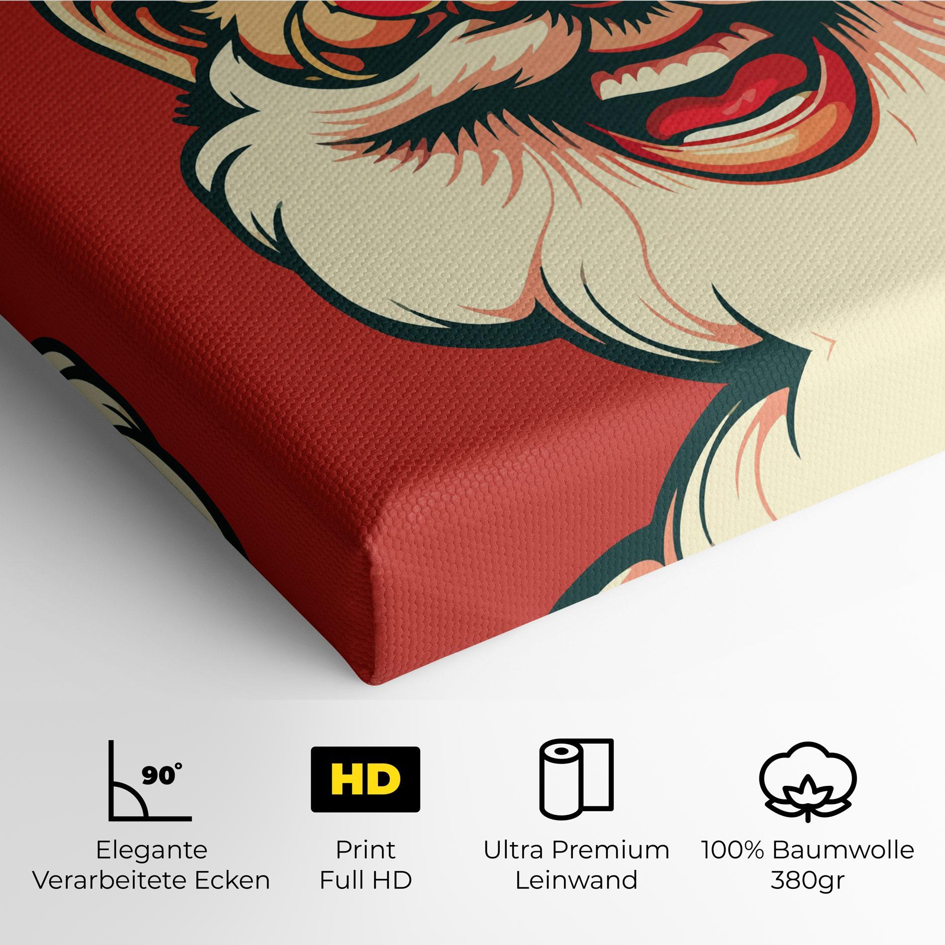 Leinwandbild Santa Crazy Smile mockup 4