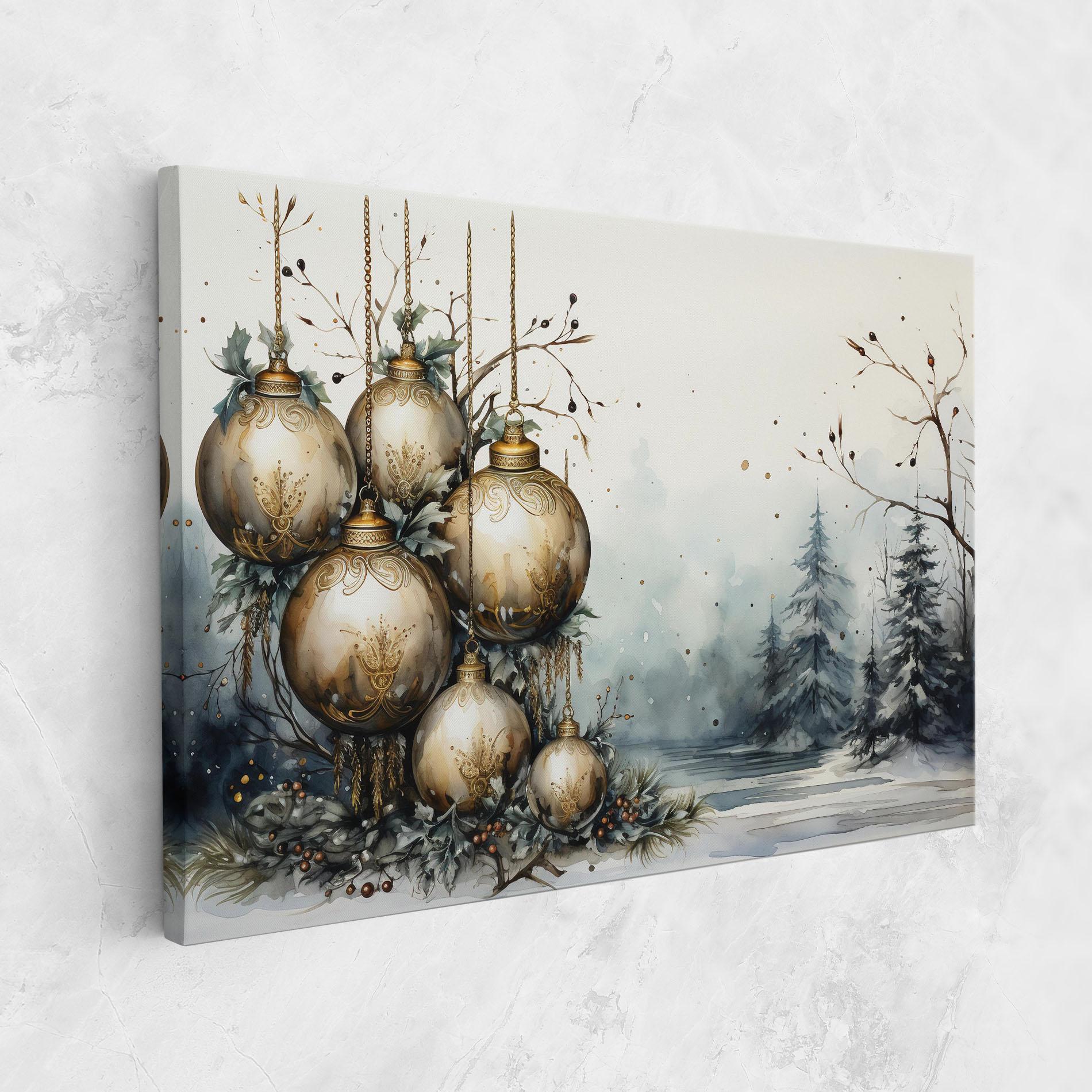 Leinwandbild Christmas Art Paper mockup 1
