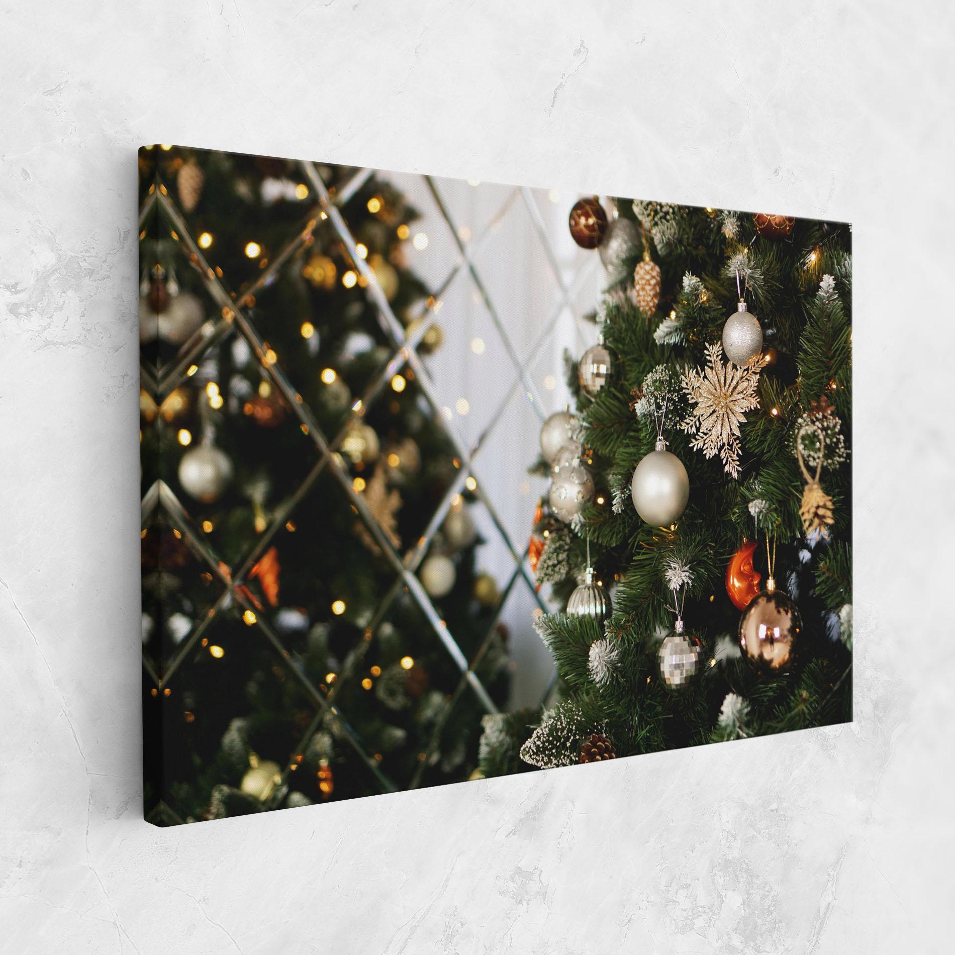 Leinwandbild Christmas Decor Tree mockup 1