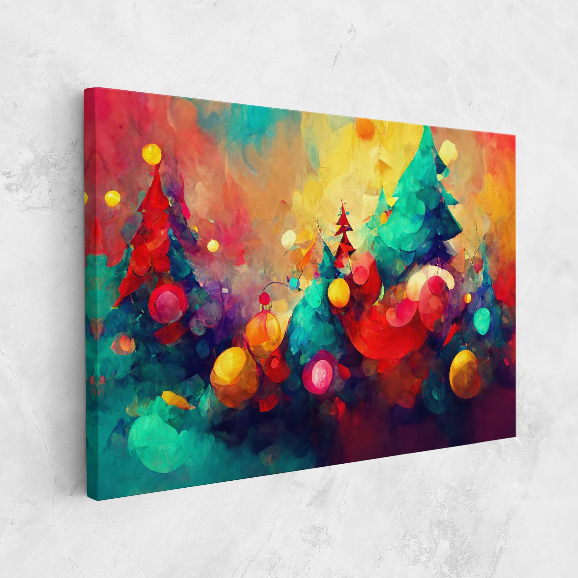 Leinwandbild Colorfull Winter mockup 1