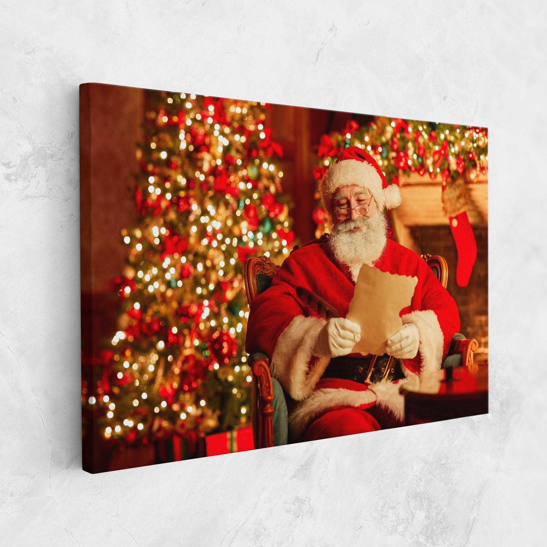 Leinwandbild Reading Christmas Letter mockup 1