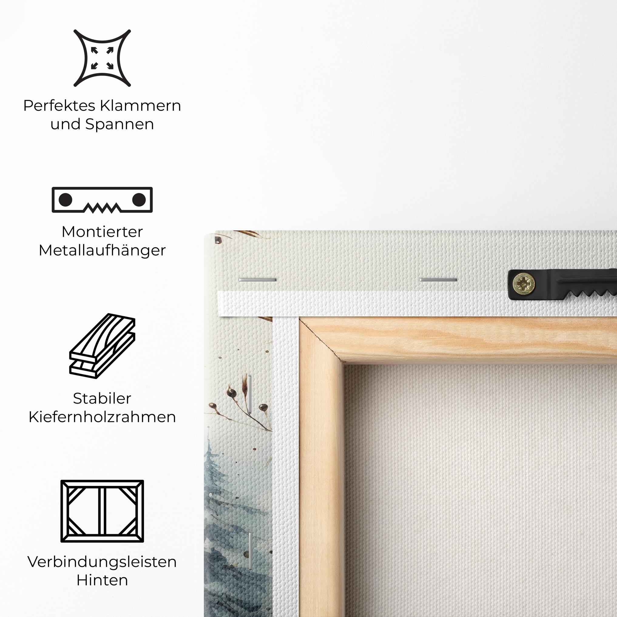 Leinwandbild Christmas Art Paper mockup 5