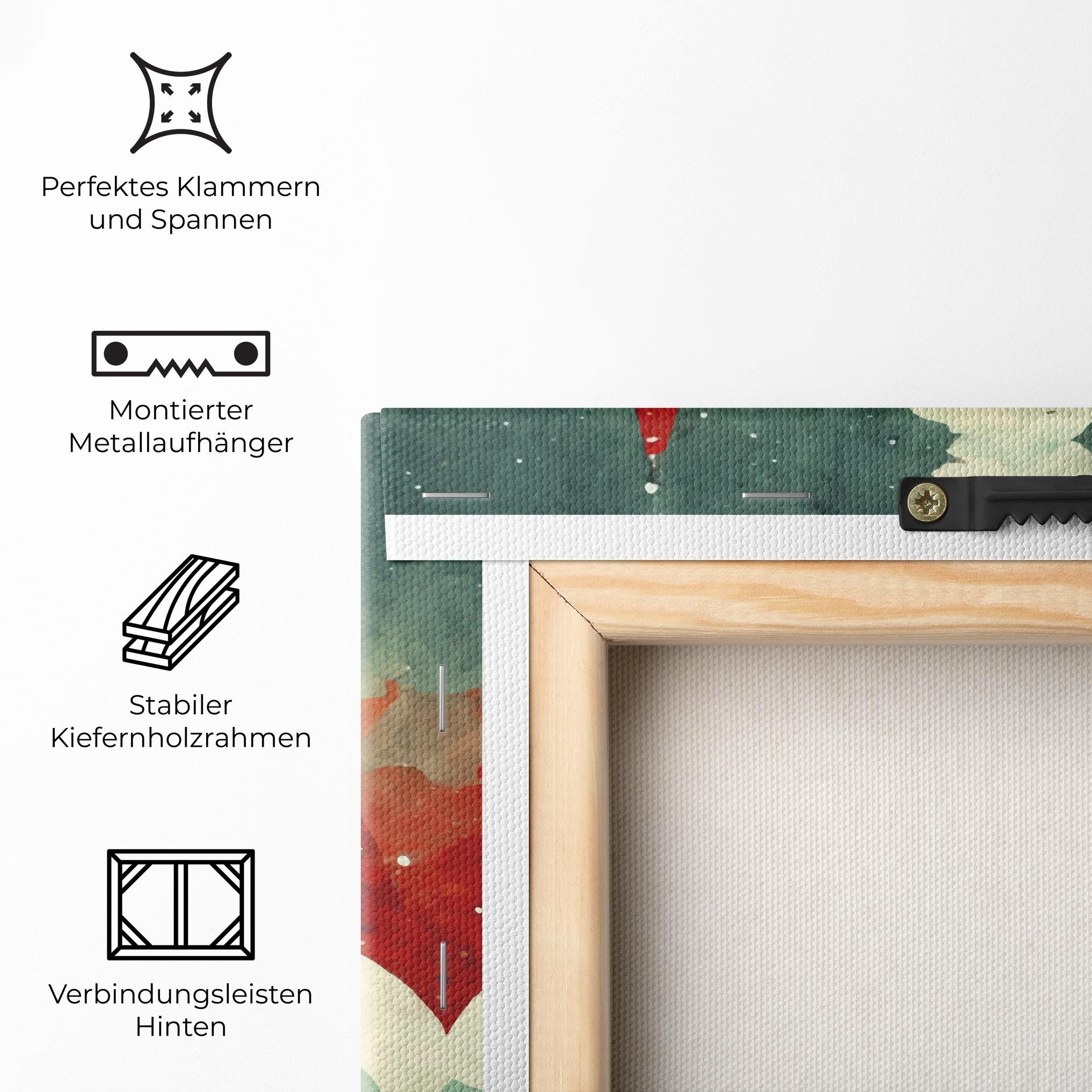 Leinwandbild Christmas Landscape mockup 5