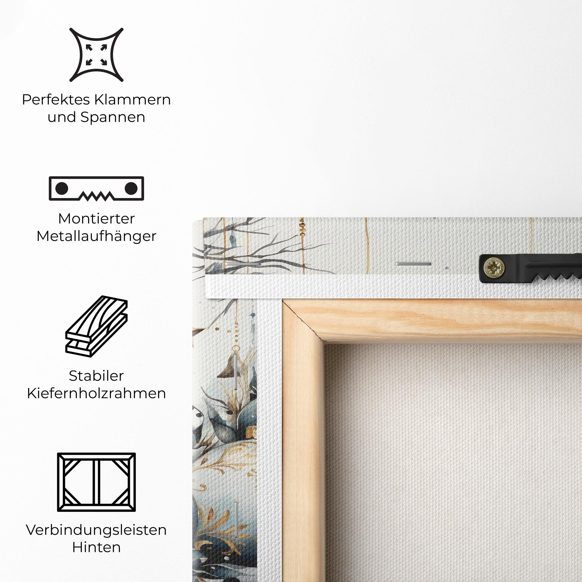 Leinwandbild Christmas Paper mockup 5