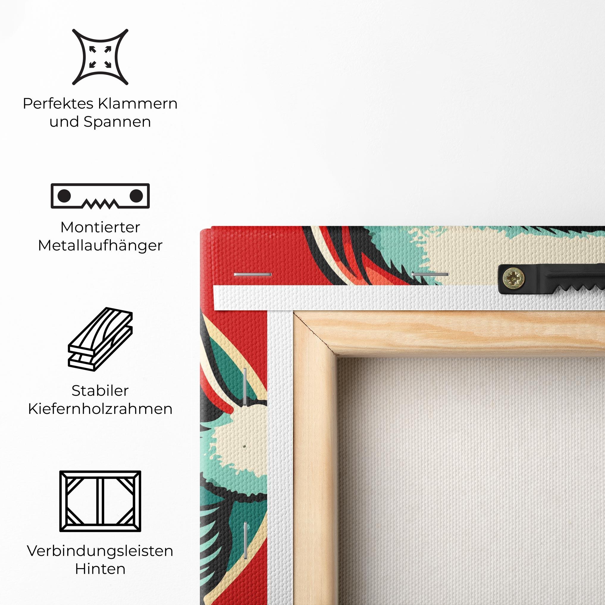 Leinwandbild Crazy Smile mockup 5