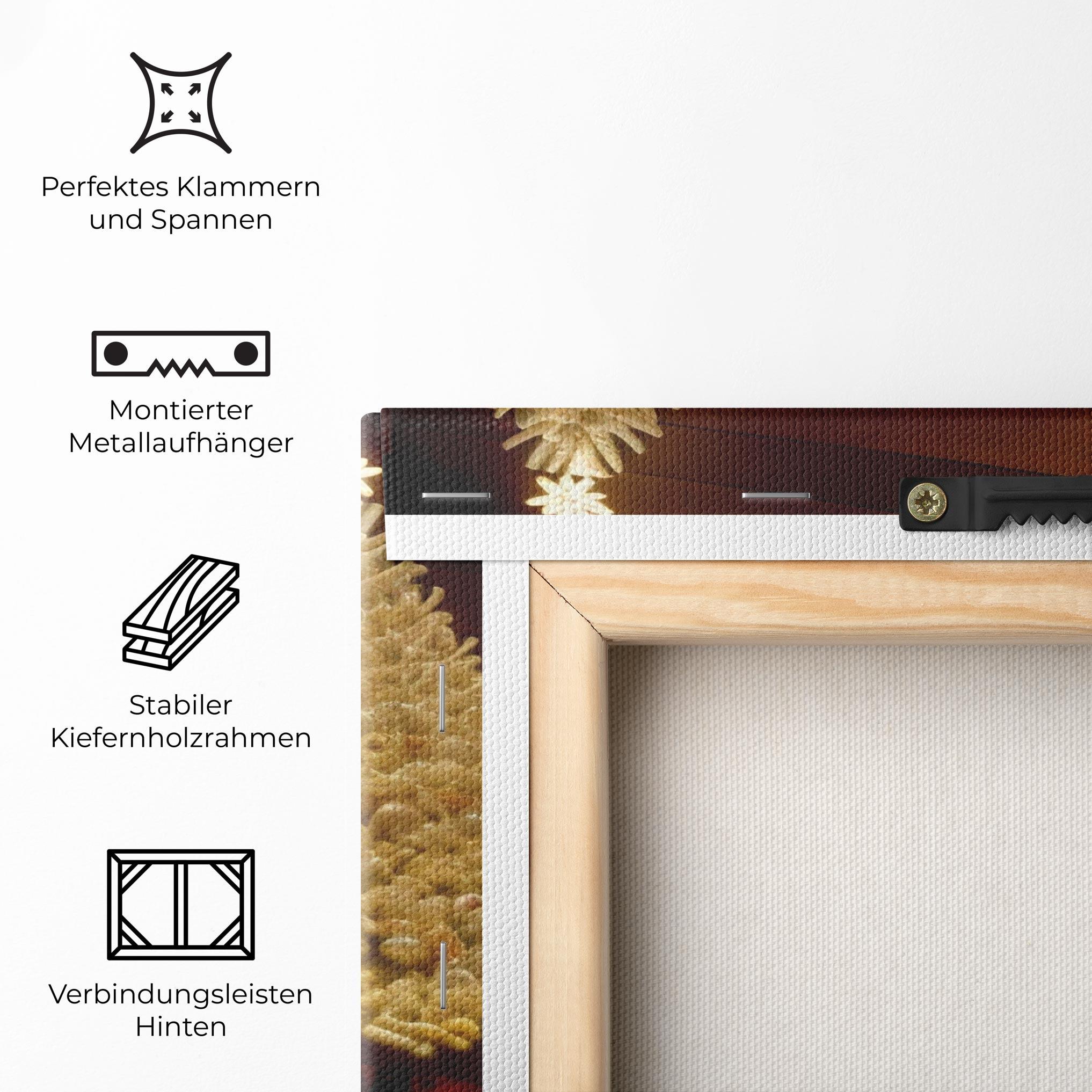 Leinwandbild Decorated Christmas Tree mockup 5