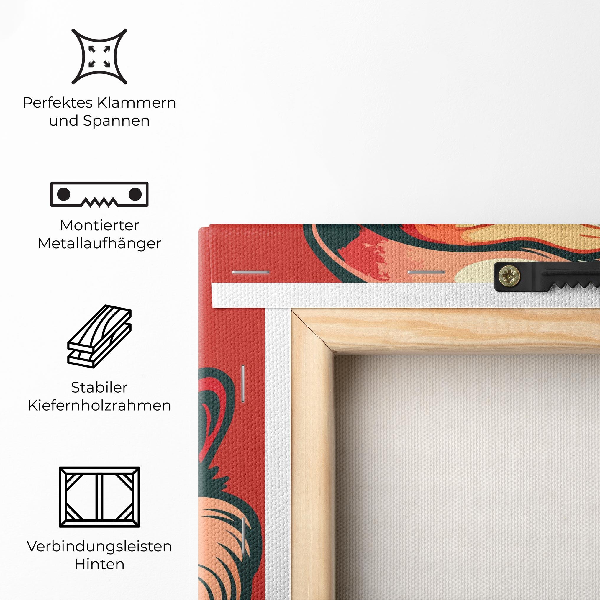 Leinwandbild Santa Crazy Smile mockup 5