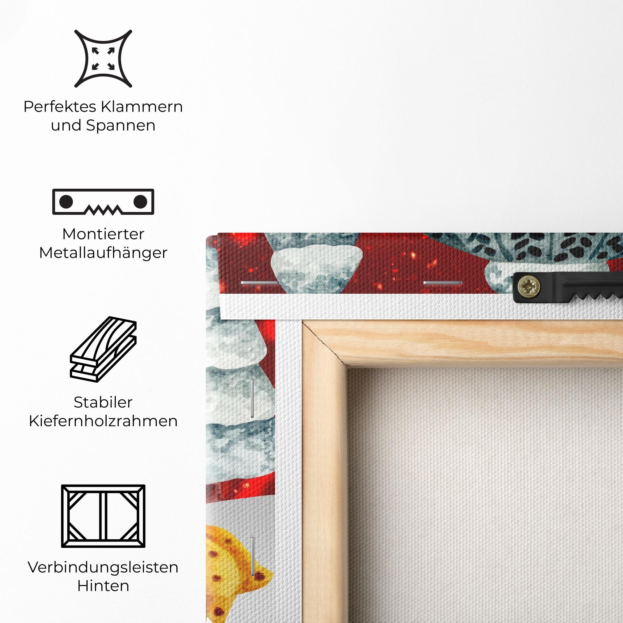 Leinwandbild Yellow Pinguin mockup 5