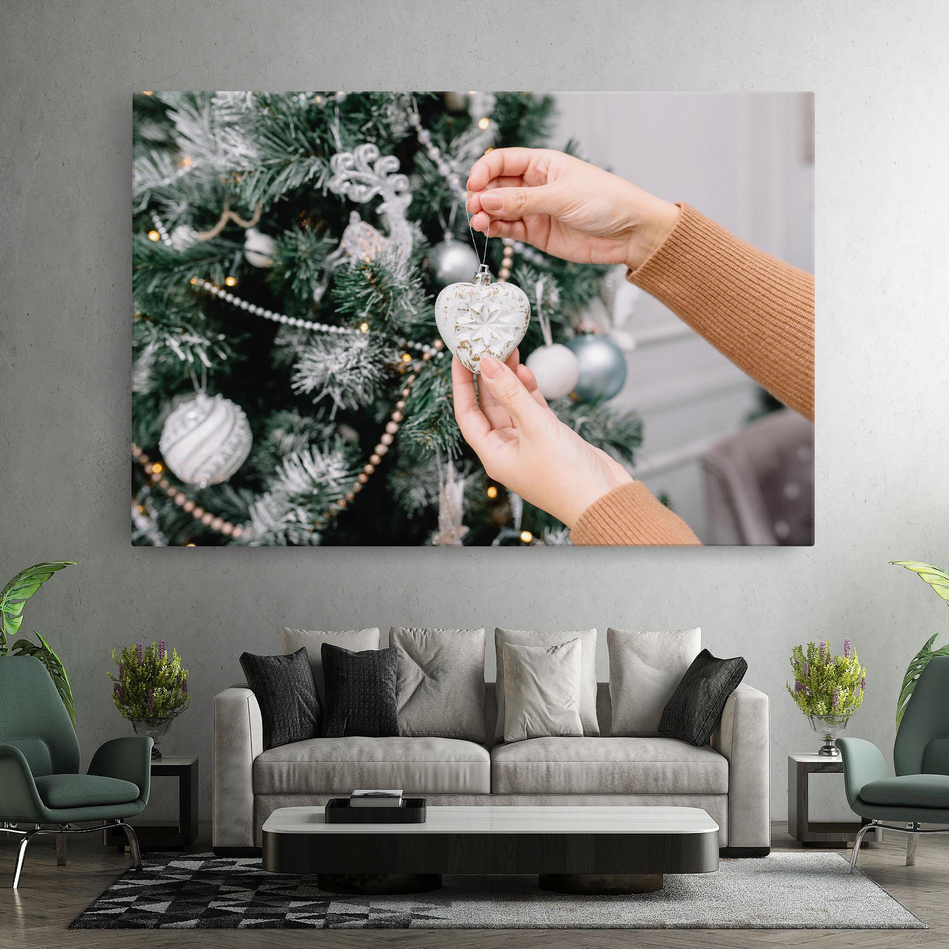Leinwandbild Christmas Decorations mockup 7