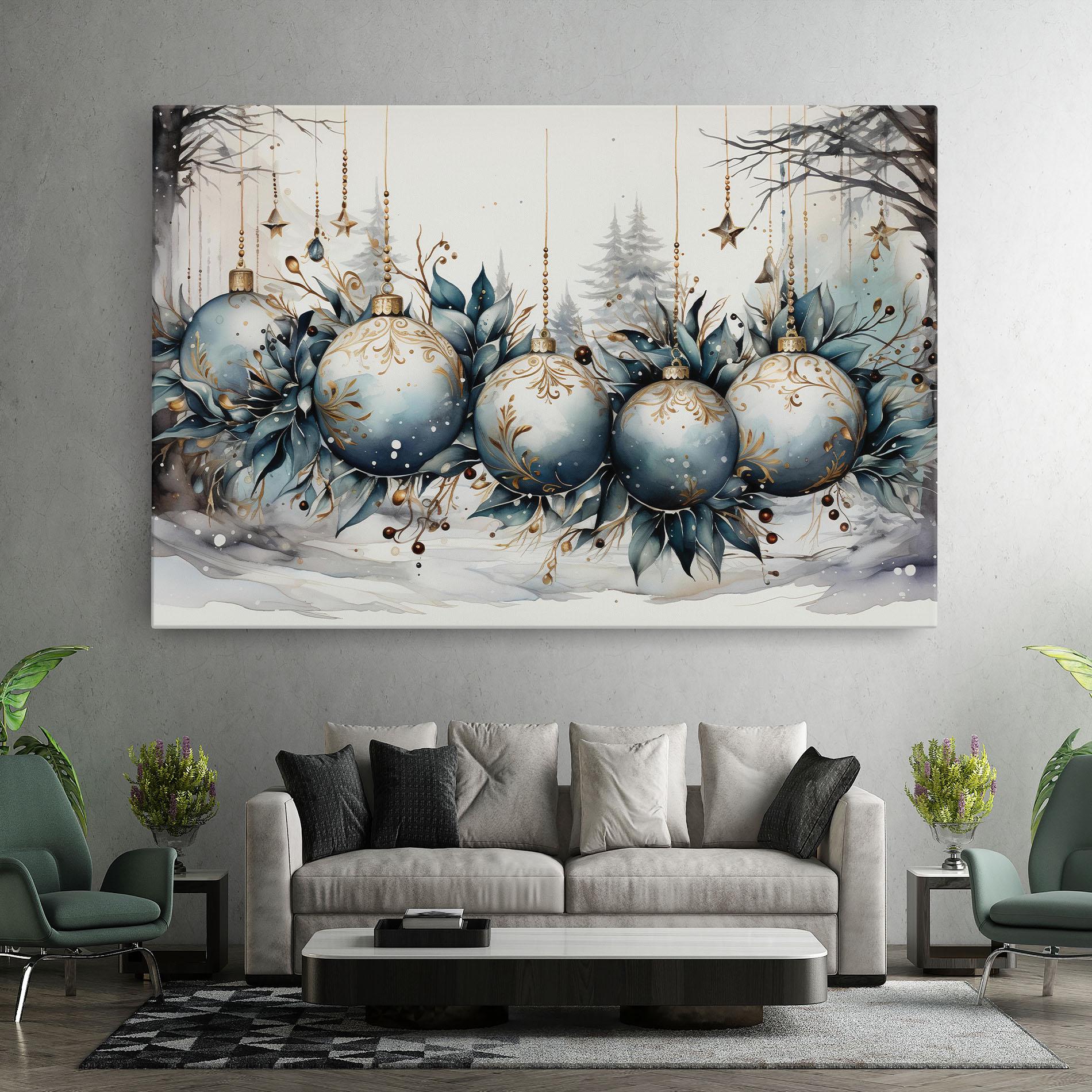 Leinwandbild Christmas Paper mockup 7