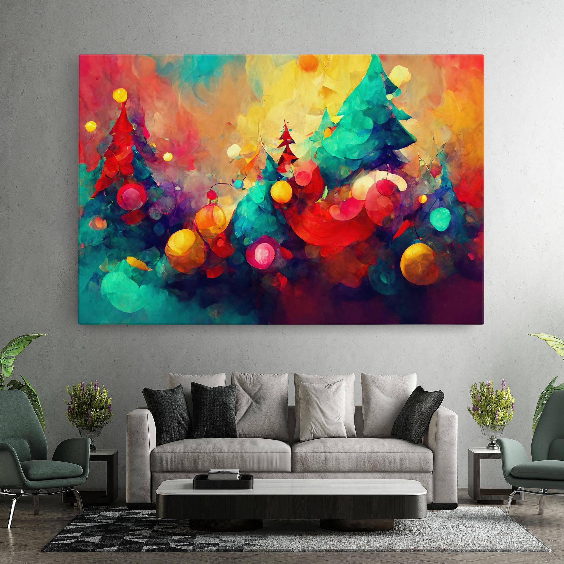 Leinwandbild Colorfull Winter mockup 7