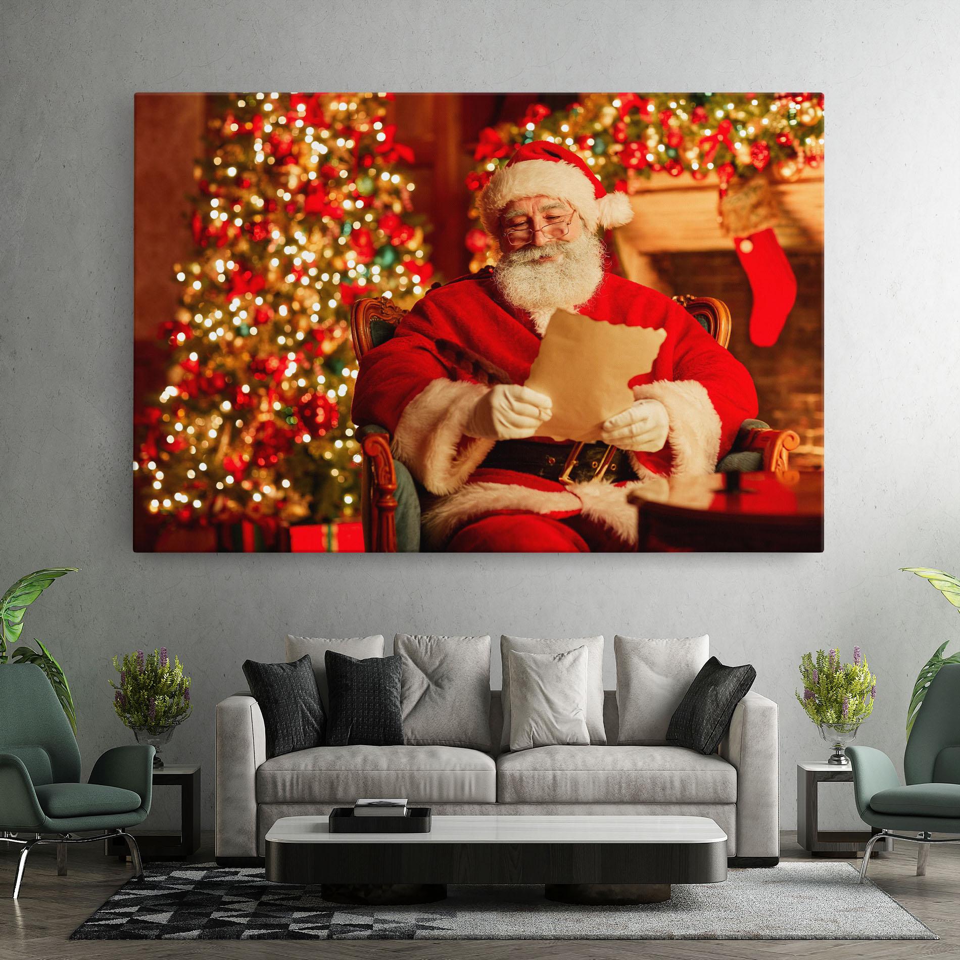 Leinwandbild Reading Christmas Letter mockup 7